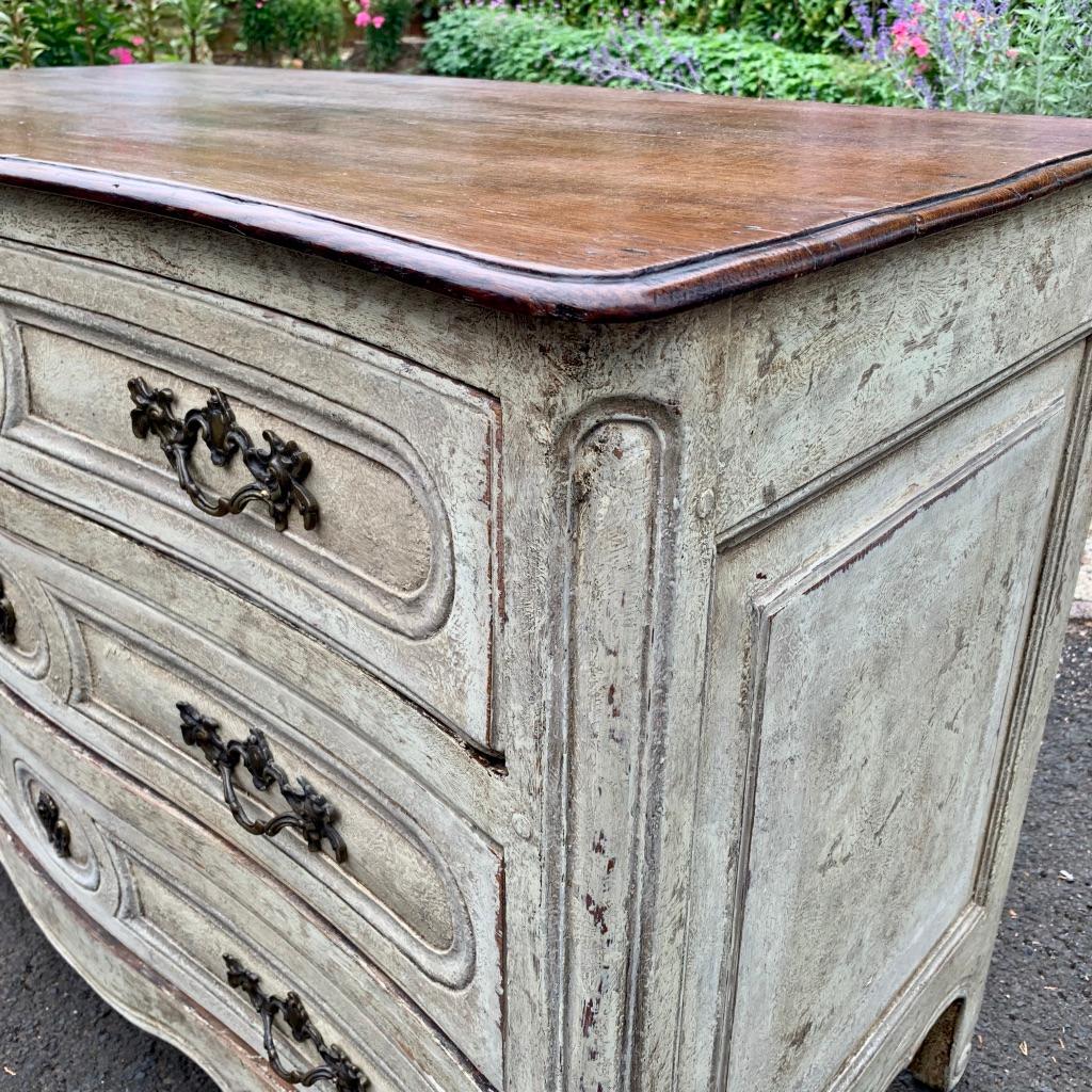 18th Century French Oak Painted Commode Chest of Drawers 2