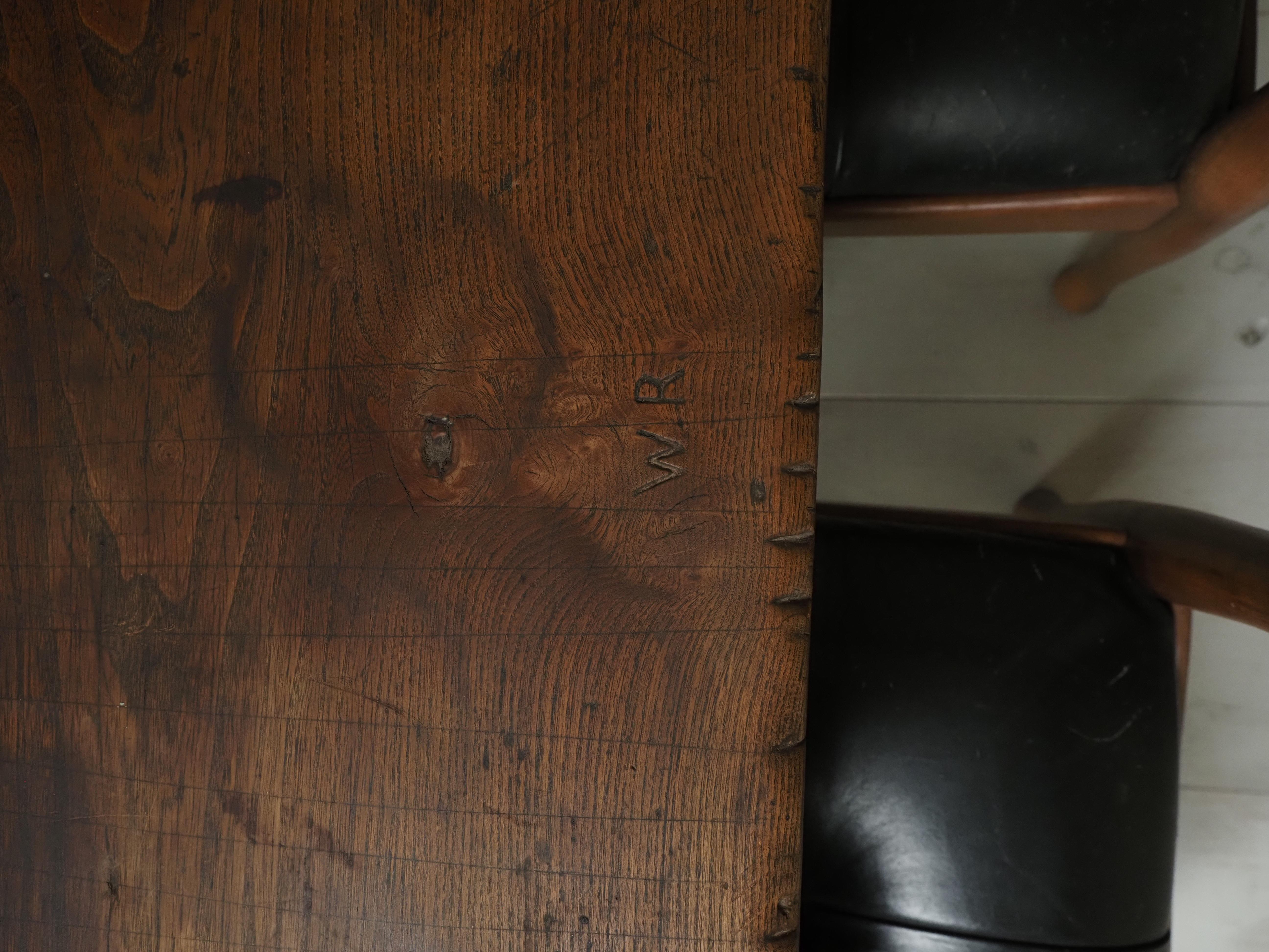 18th Century French oak refectory table For Sale 7