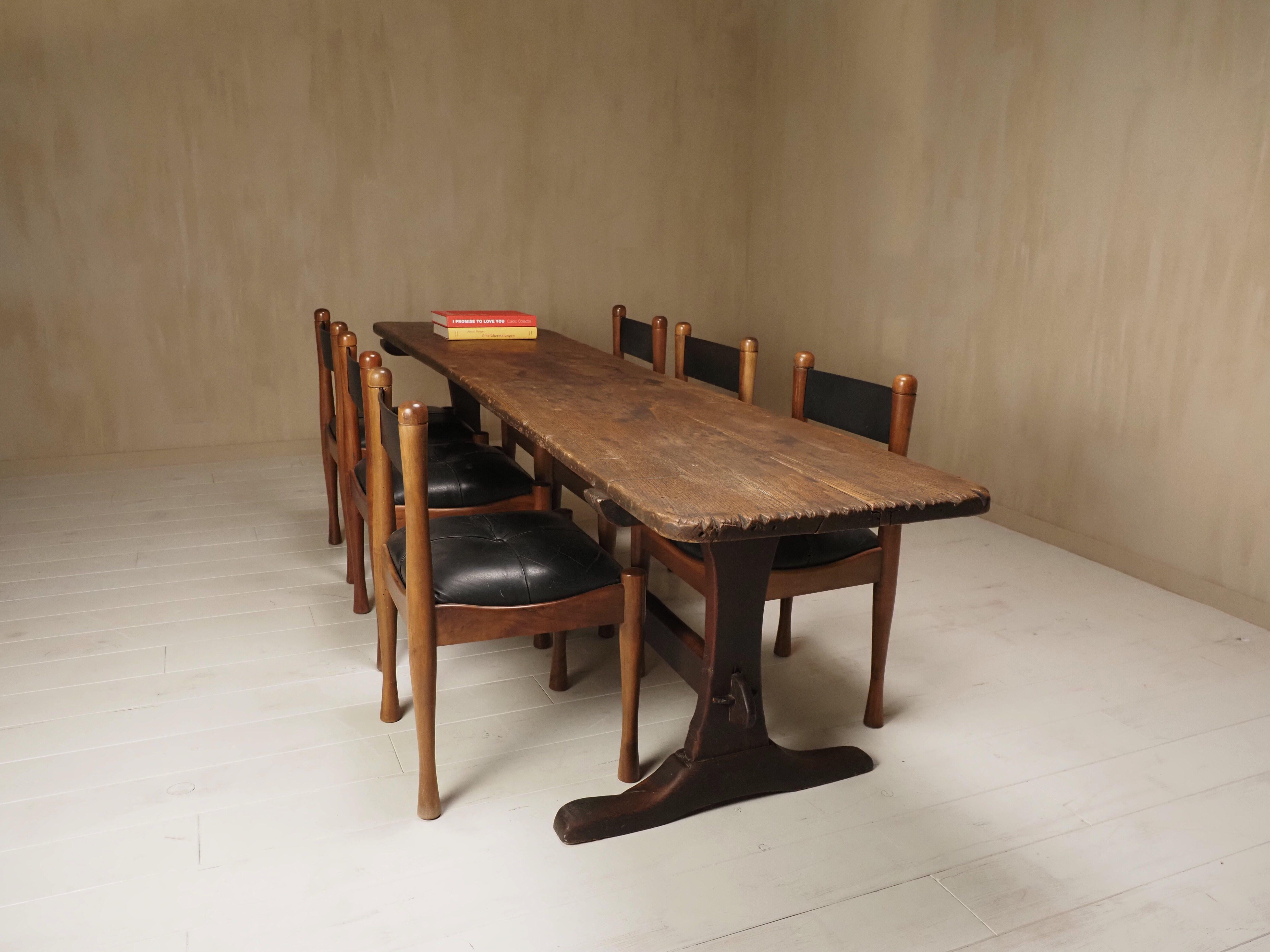 18th Century French oak refectory table For Sale 10