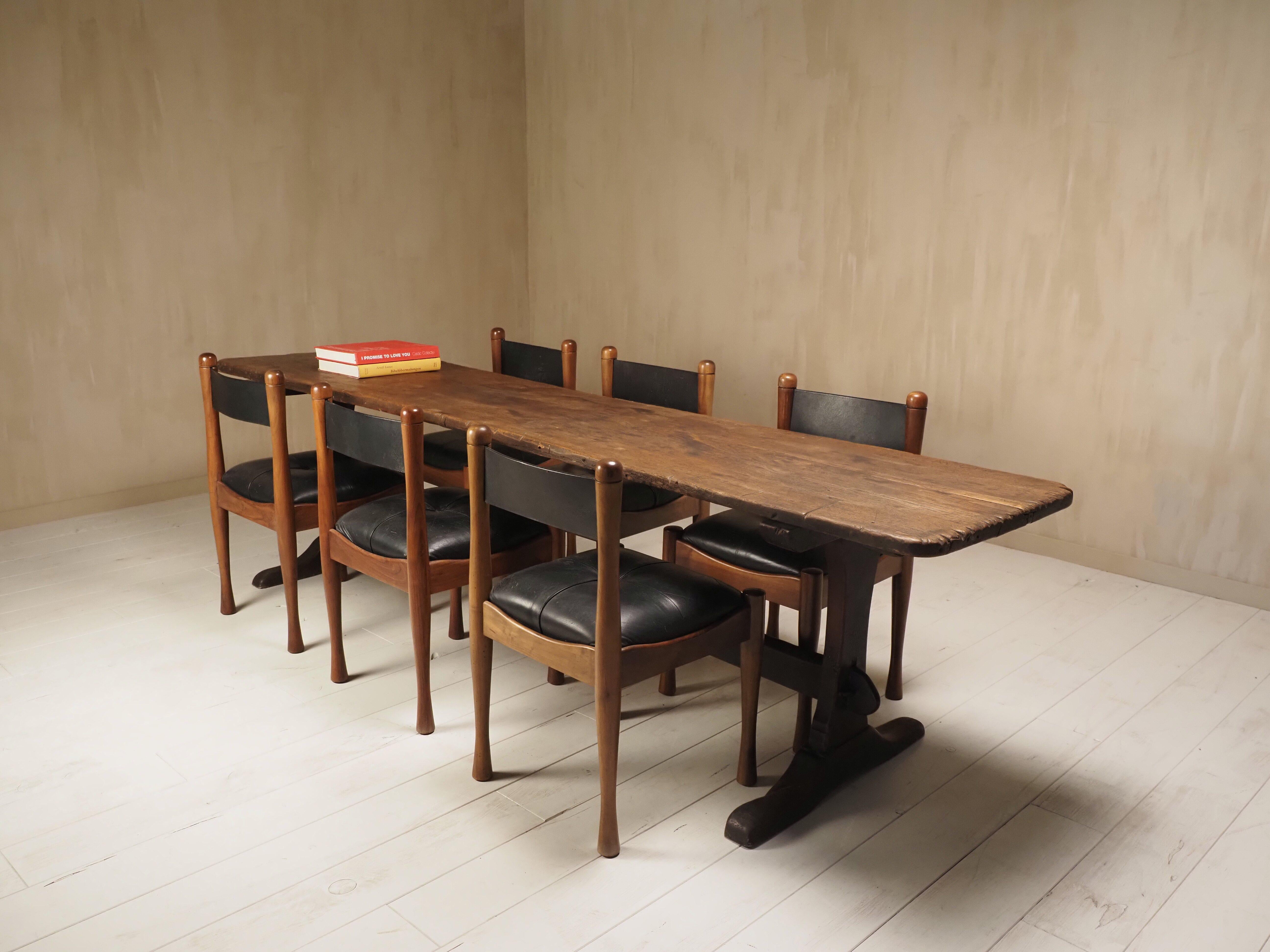 18th Century French oak refectory table For Sale 12