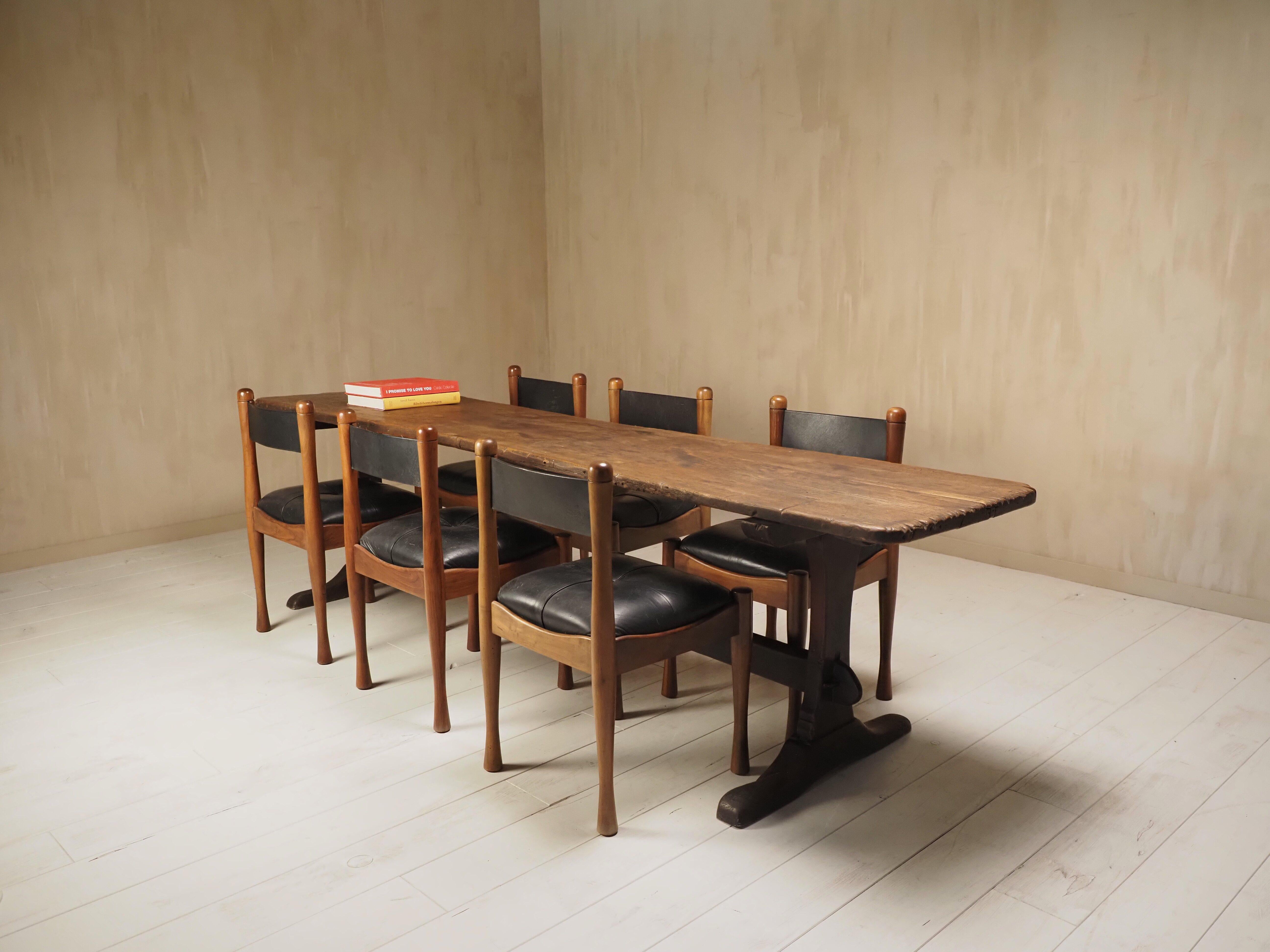 18th Century French oak refectory table For Sale 13