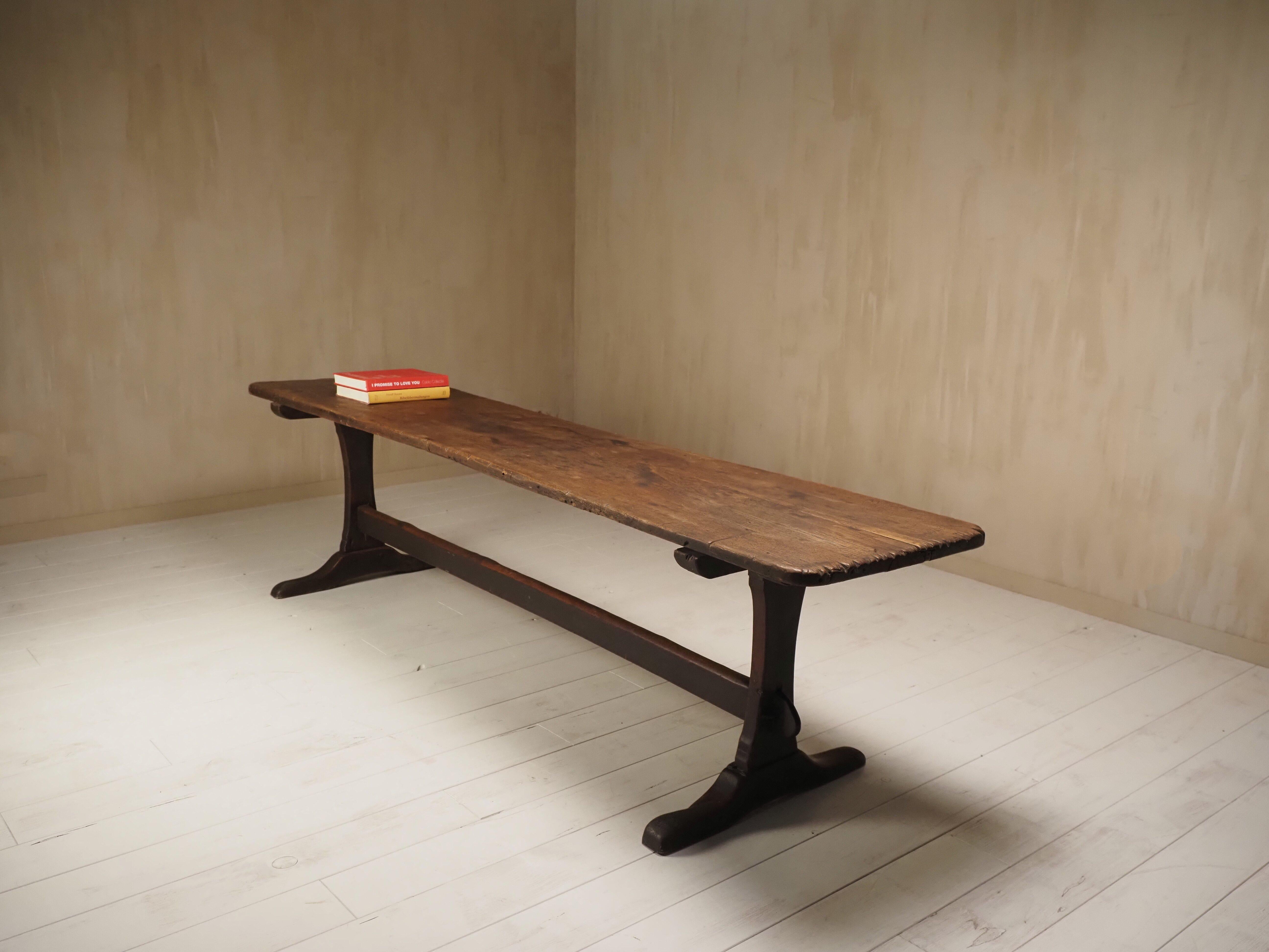 18th Century French oak refectory table For Sale 14