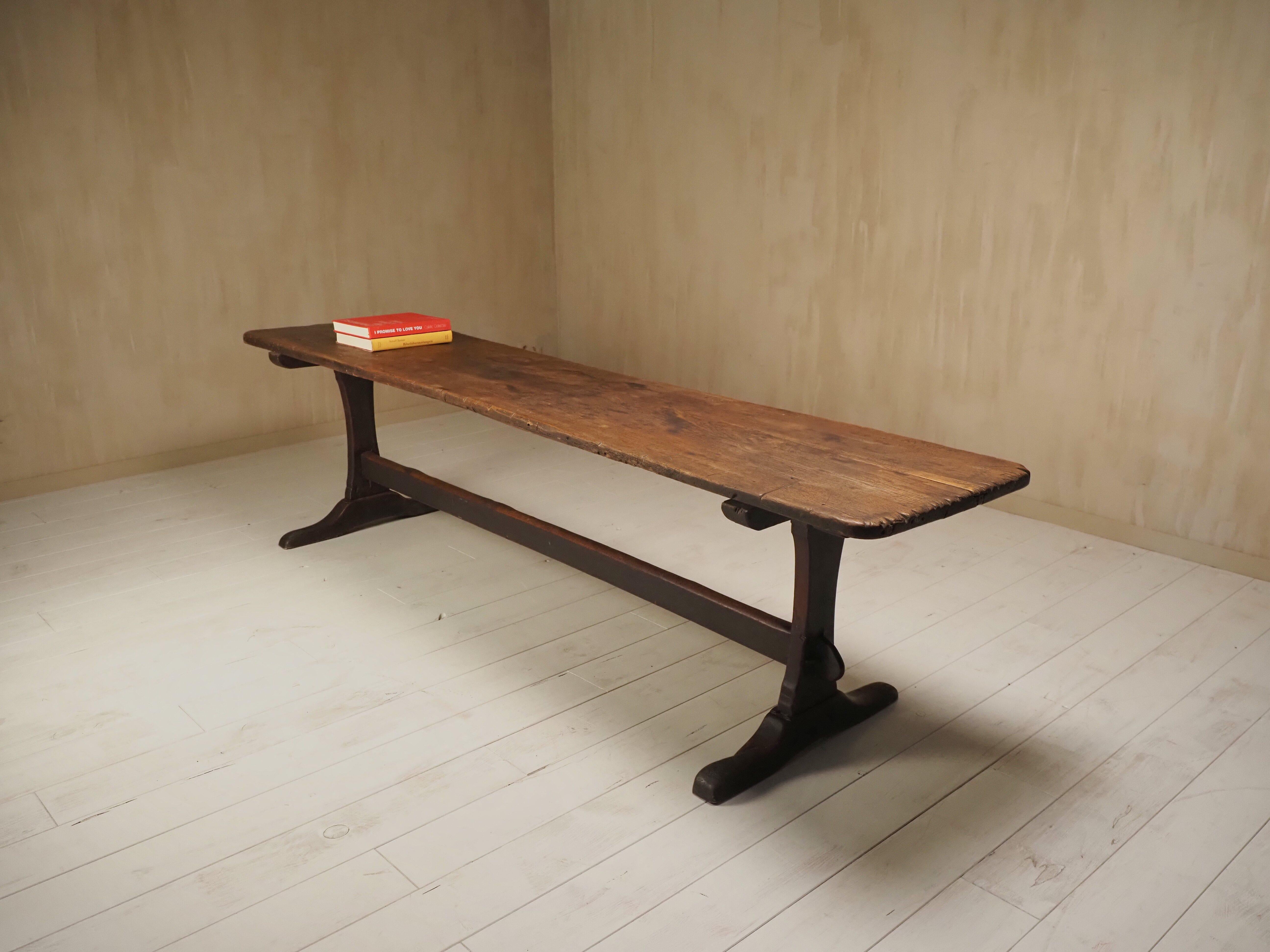 18th Century French oak refectory table For Sale 15