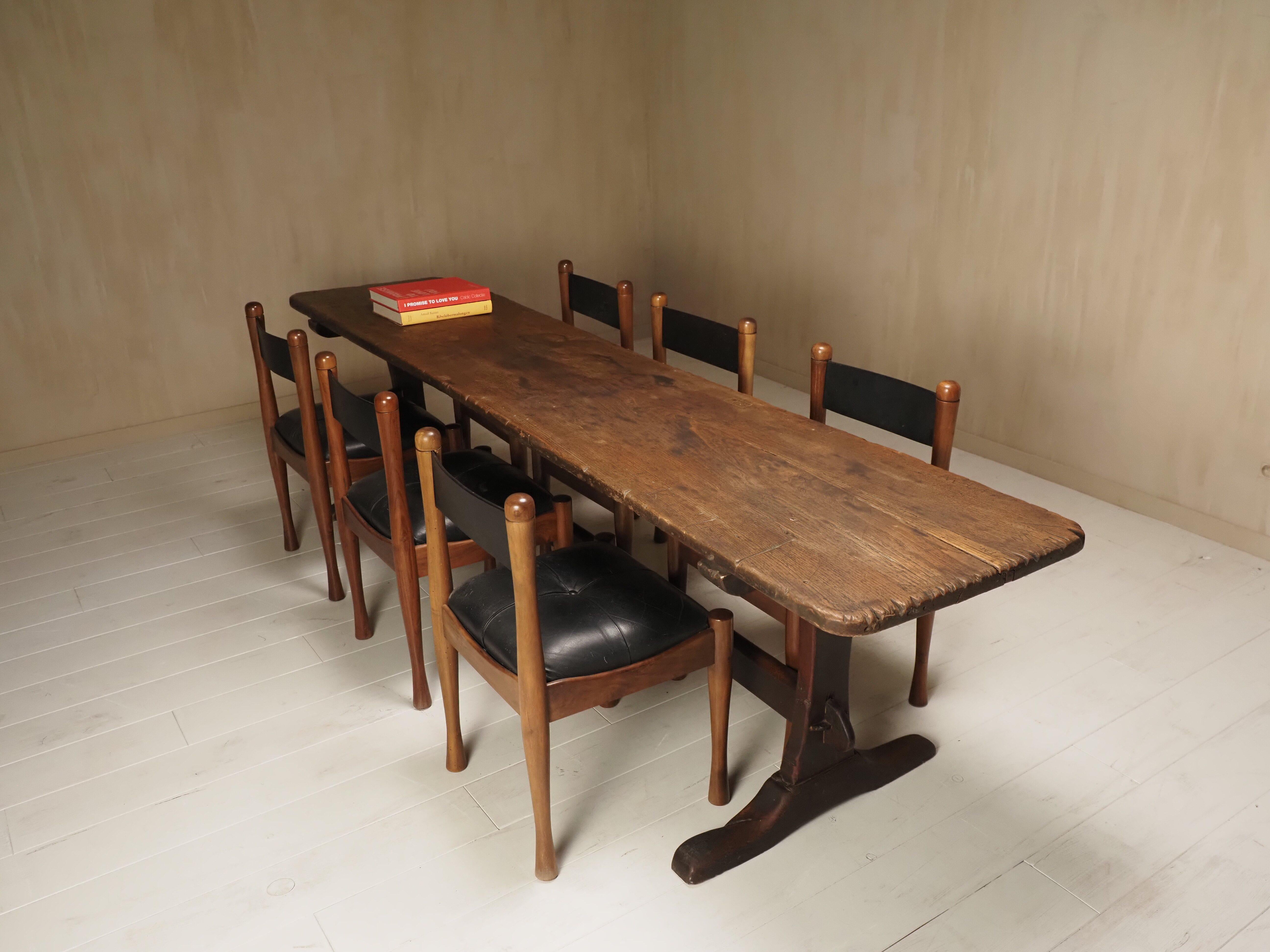 18th Century French oak refectory table In Good Condition For Sale In Diest, BE