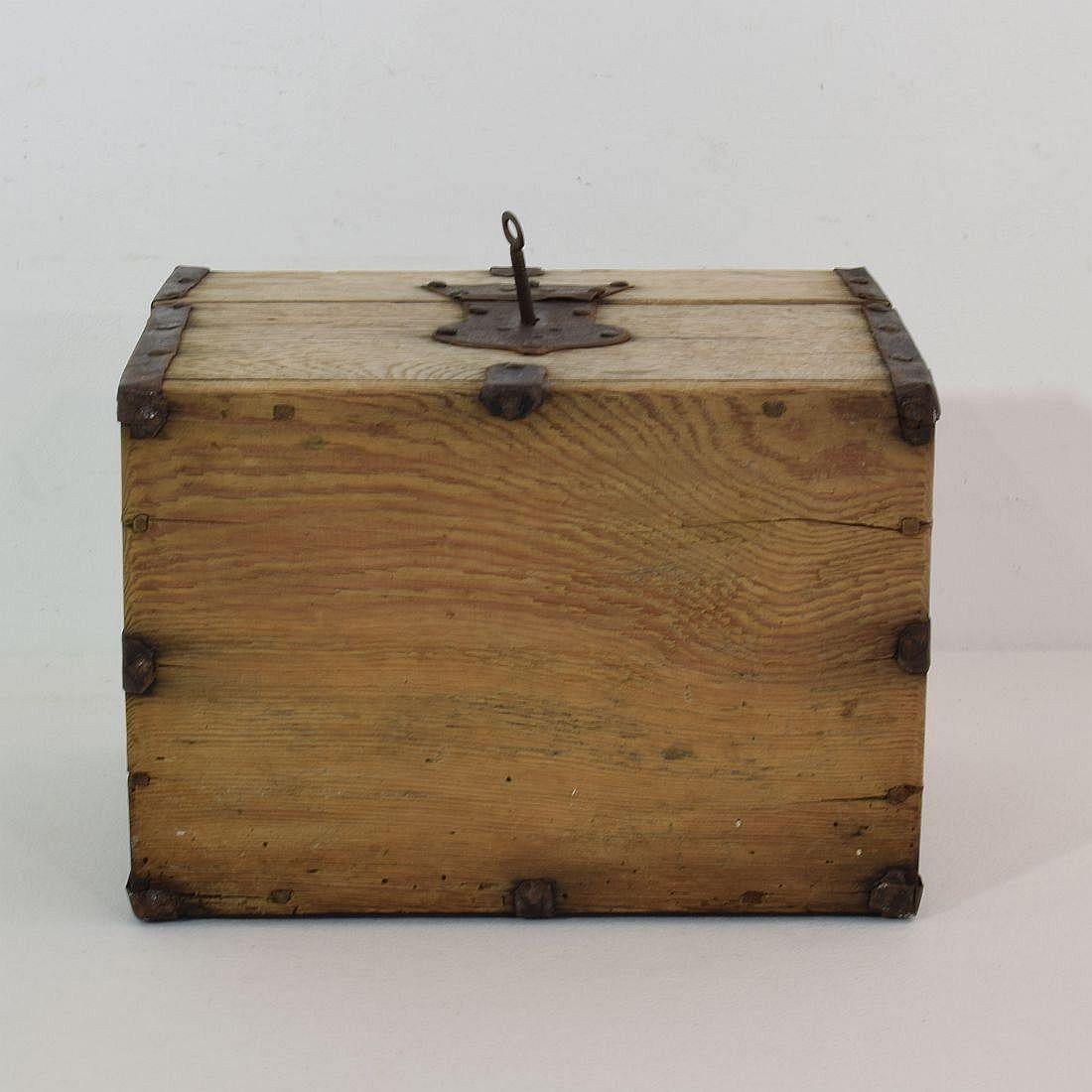 18th Century French Oak Strong Box 3