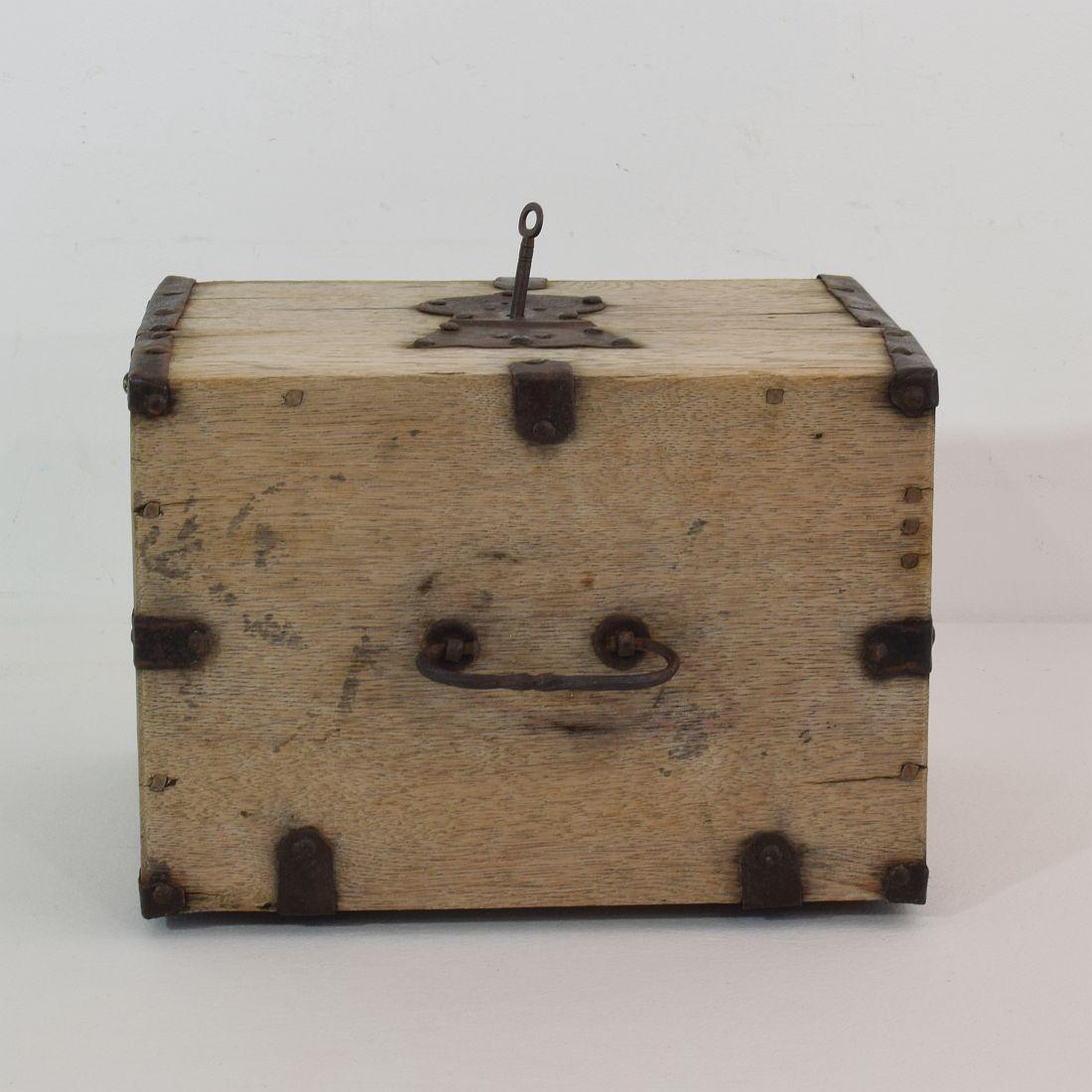 18th Century French Oak Strong Box 2
