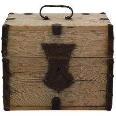 Antique 18th Century French Oak Strong Box