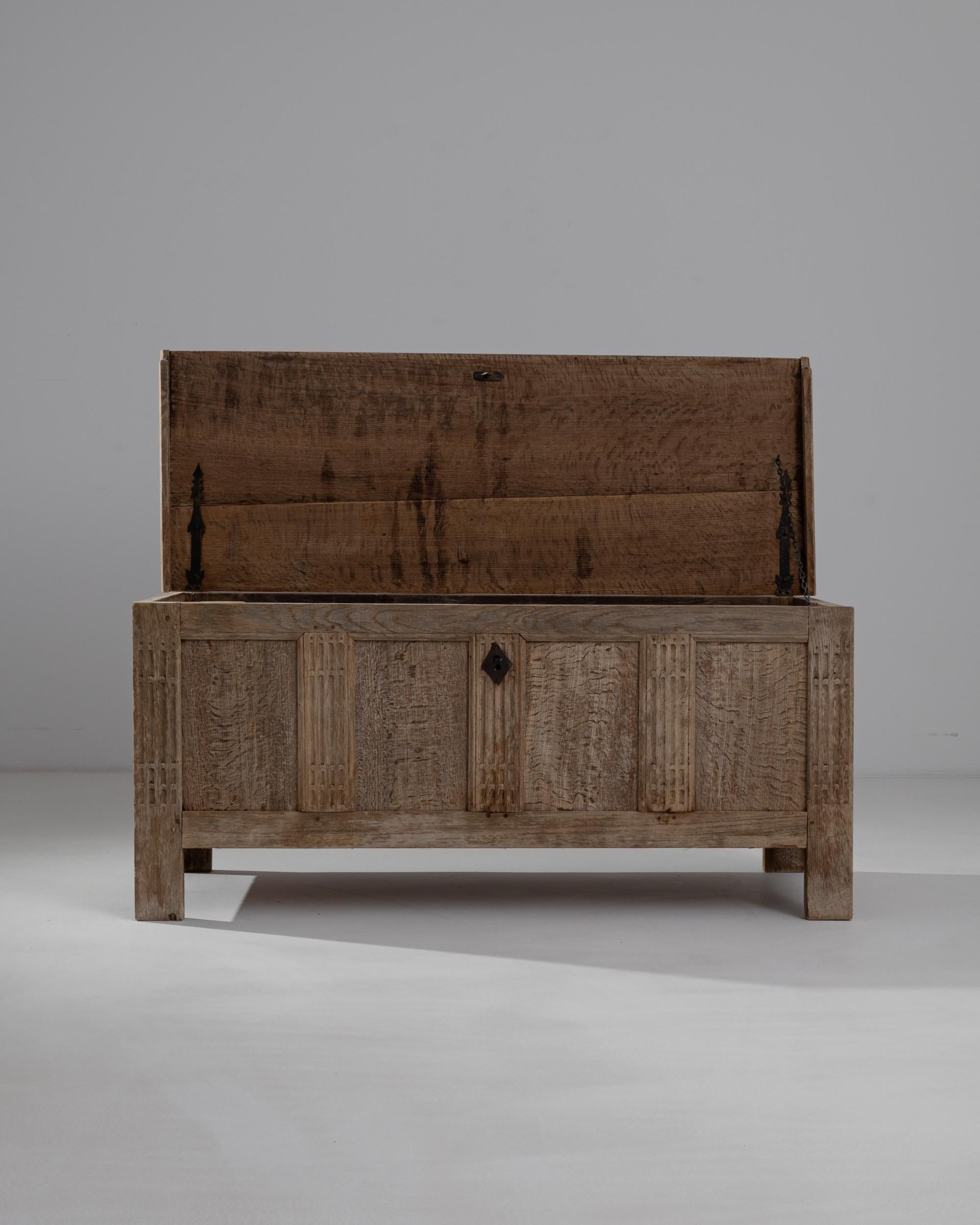 Country 18th Century French Oak Trunk