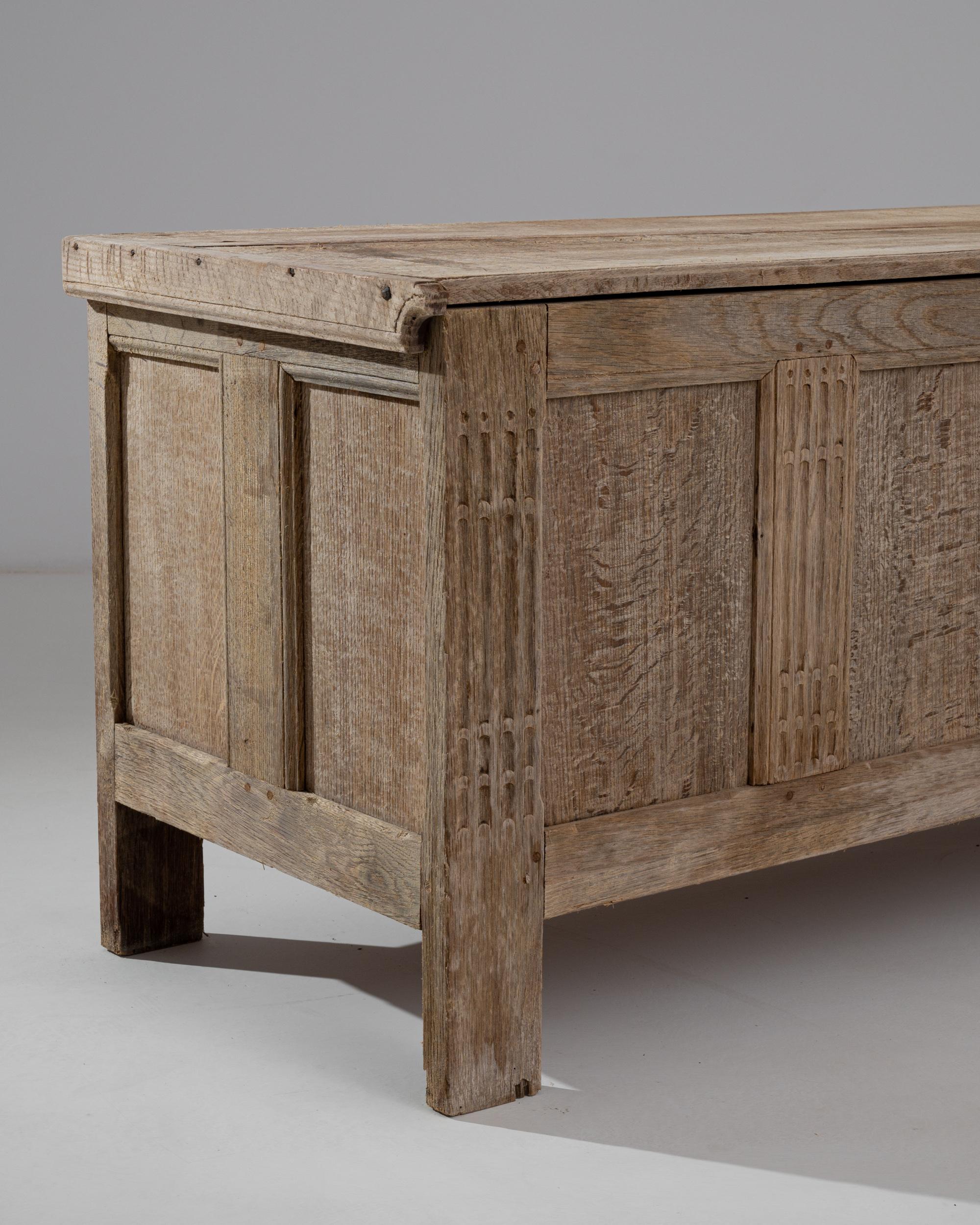 18th Century French Oak Trunk 1