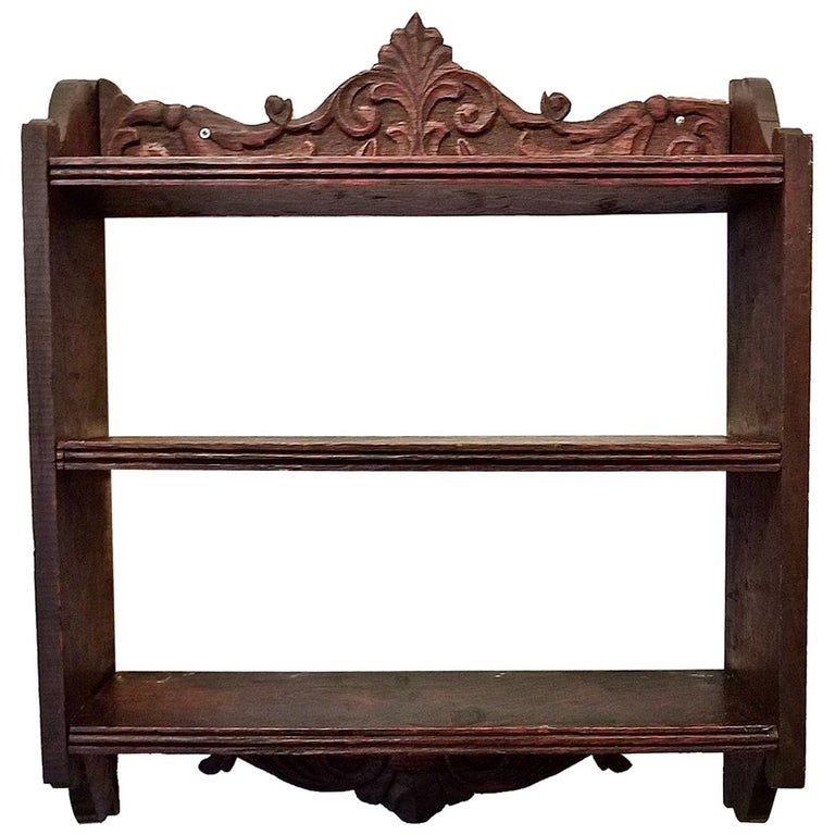 18th Century French Oak Wall Shelf at 1stDibs