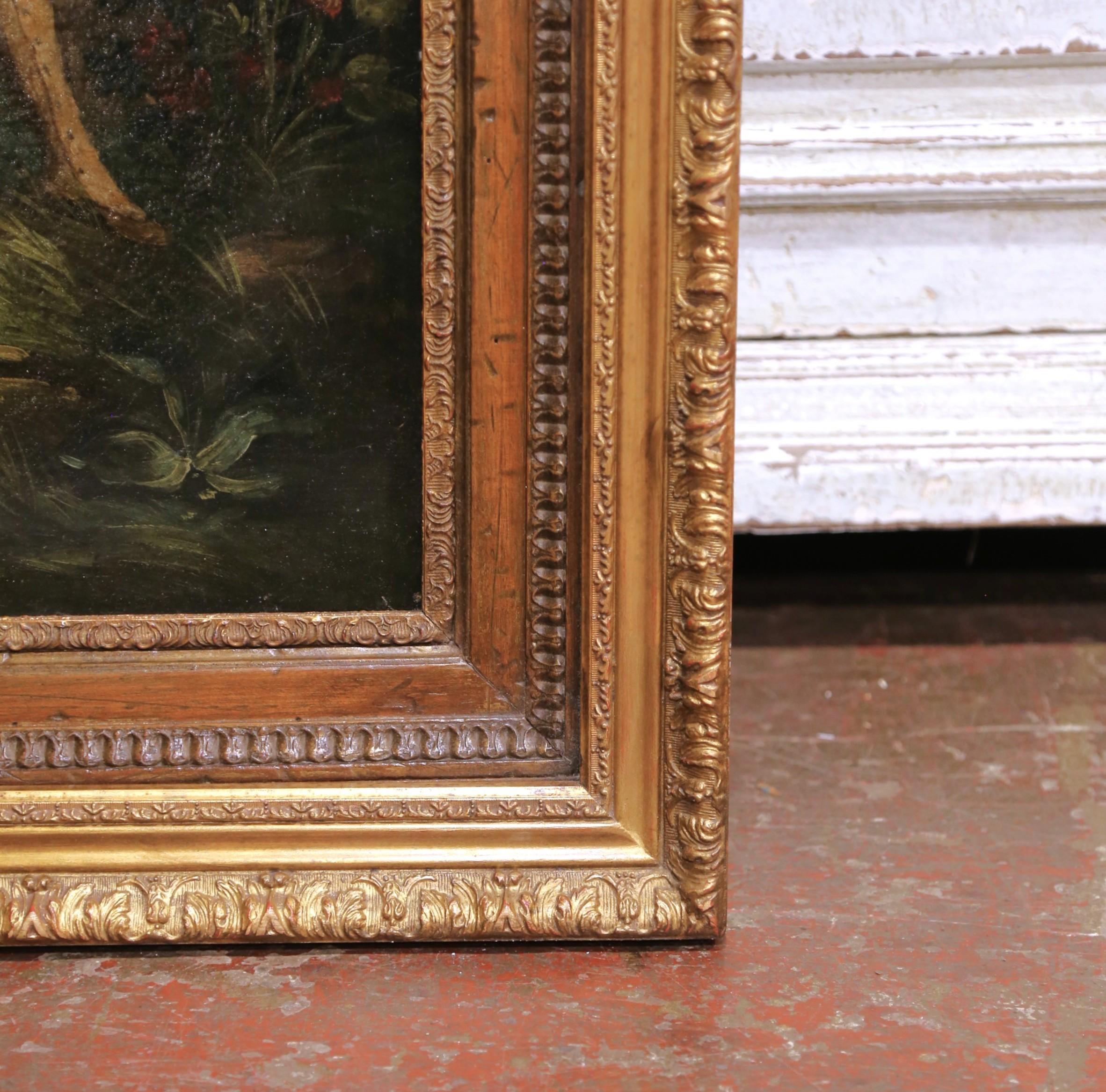 18th Century French Oil on Canvas Painting “Pear Picking” After François Boucher For Sale 5
