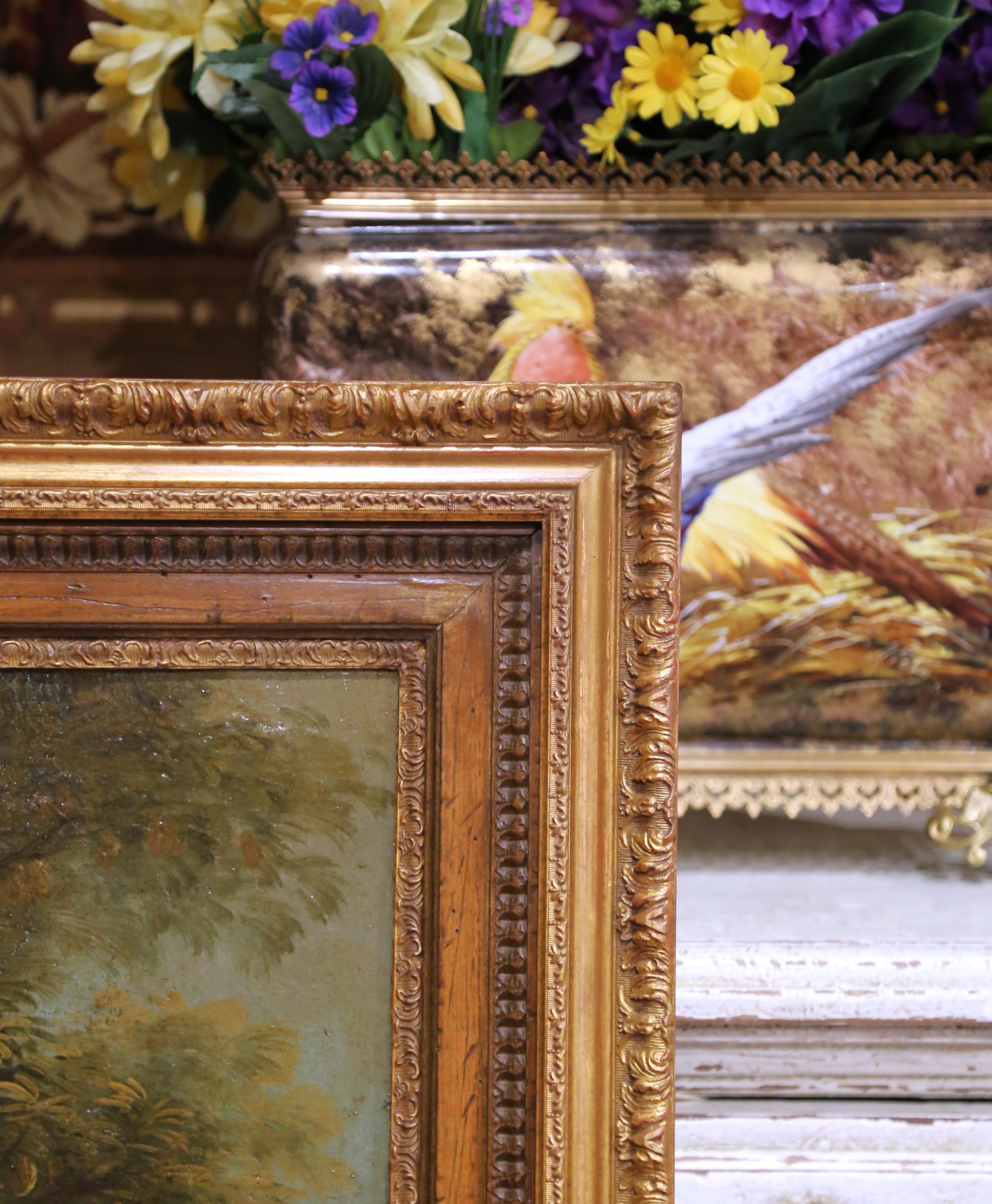 18th Century French Oil on Canvas Painting “Pear Picking” After François Boucher For Sale 3