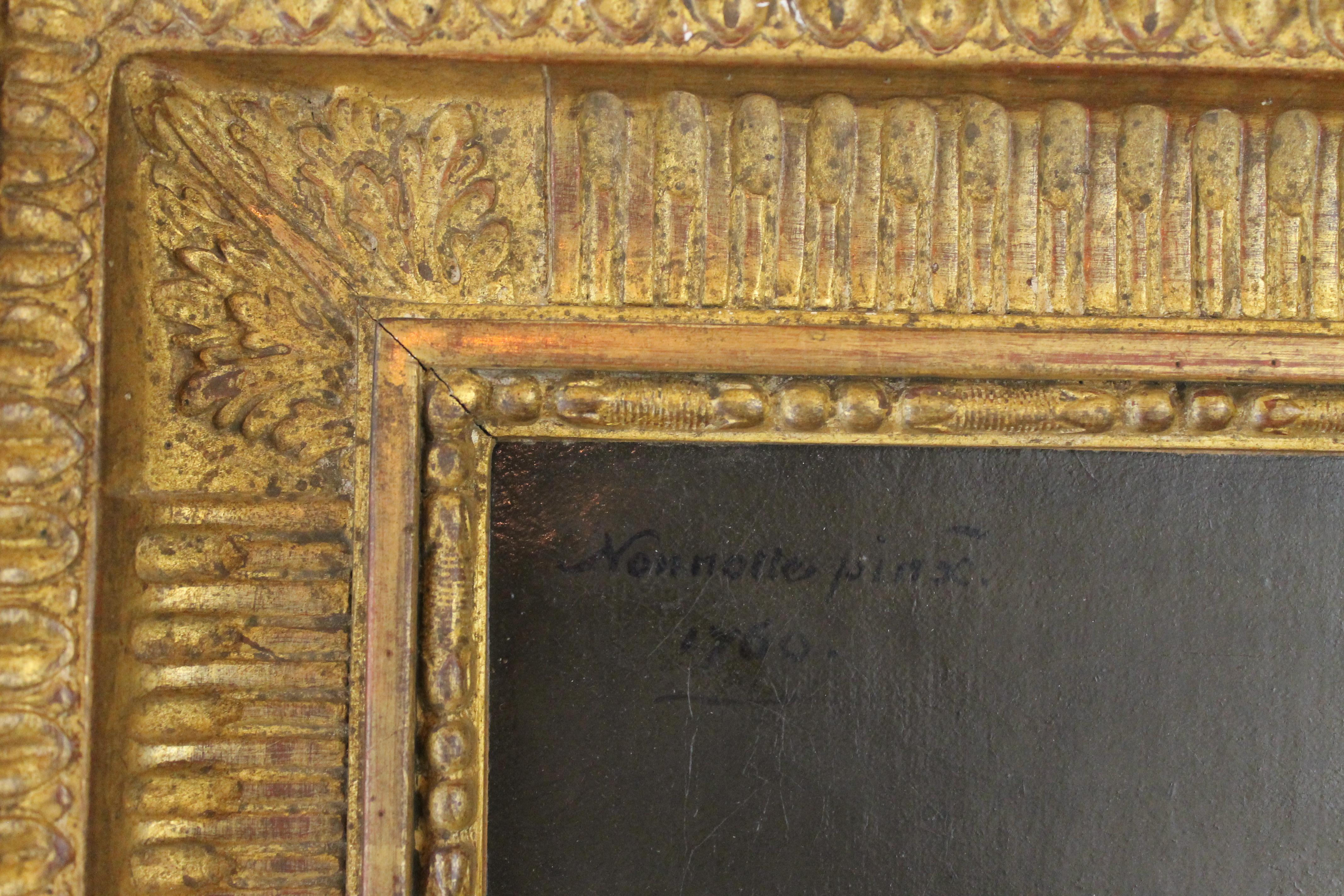 18th Century French Old Master Painting Young Lady Oil on Canvas ...