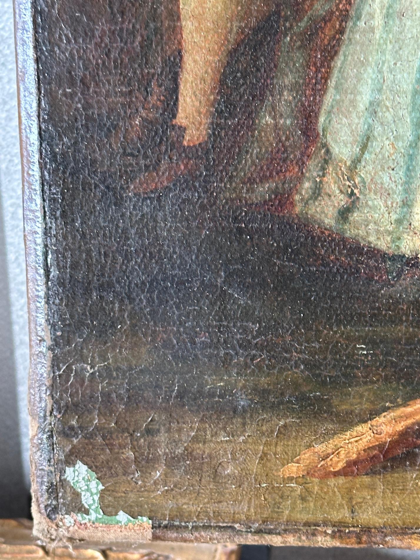 18th century French Garden or Féte a Bride and musicians  playing music For Sale 1