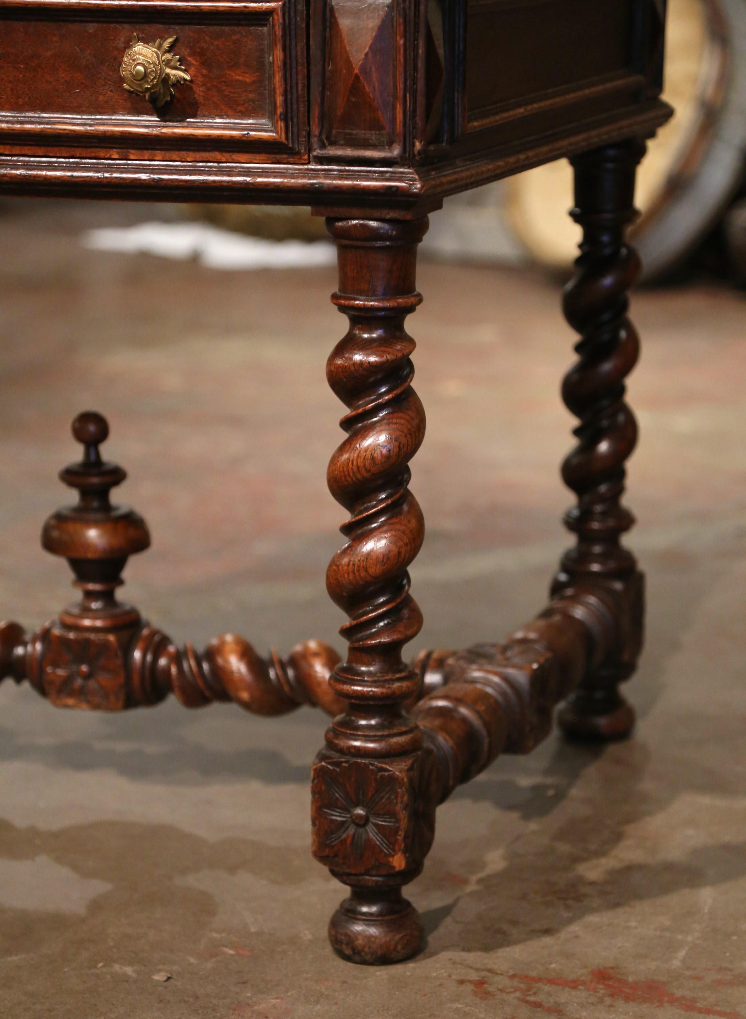 Onyx Table de jeu d'échecs et de damier en chêne sculpté et plateau en marbre et onyx français du 18ème siècle  en vente