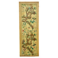 Pannello Chinoiserie dipinto a mano francese o italiano del XVIII secolo