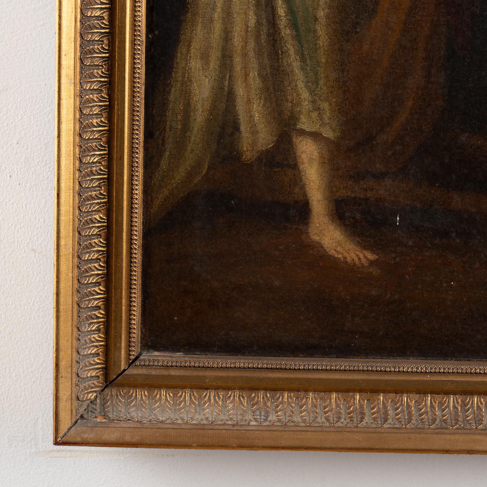 18. Jahrhundert Französisch Original Öl auf Leinwand Gemälde des Alterns König im Angebot 6