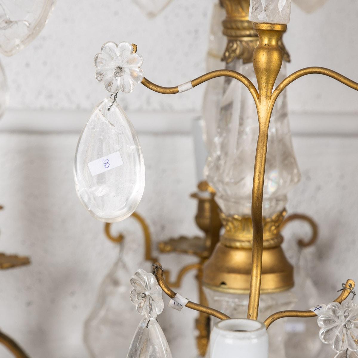 18th Century French Ormolu & Cut Rock Crystal Chandelier, c.1780 9