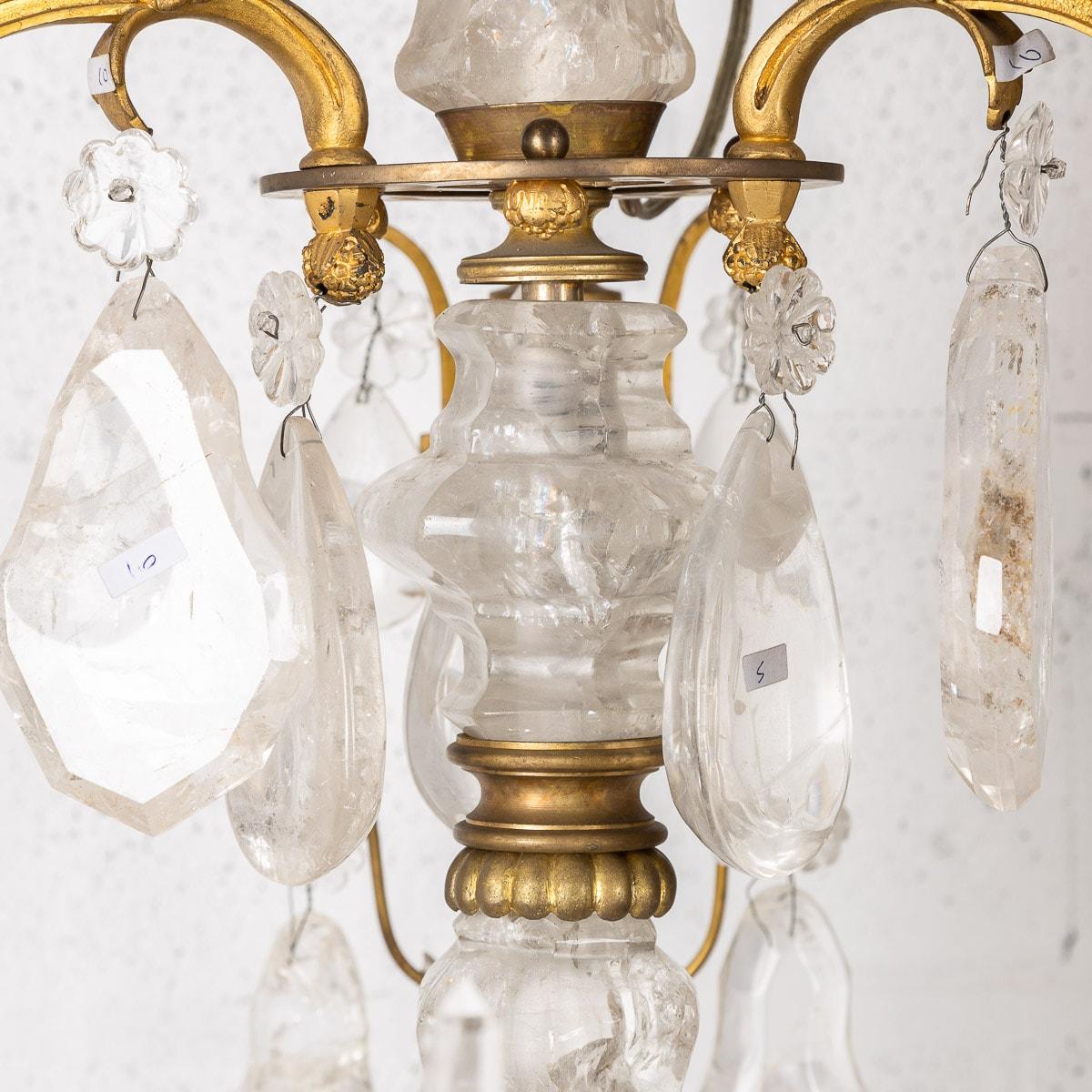 18th Century French Ormolu & Cut Rock Crystal Chandelier, c.1780 11