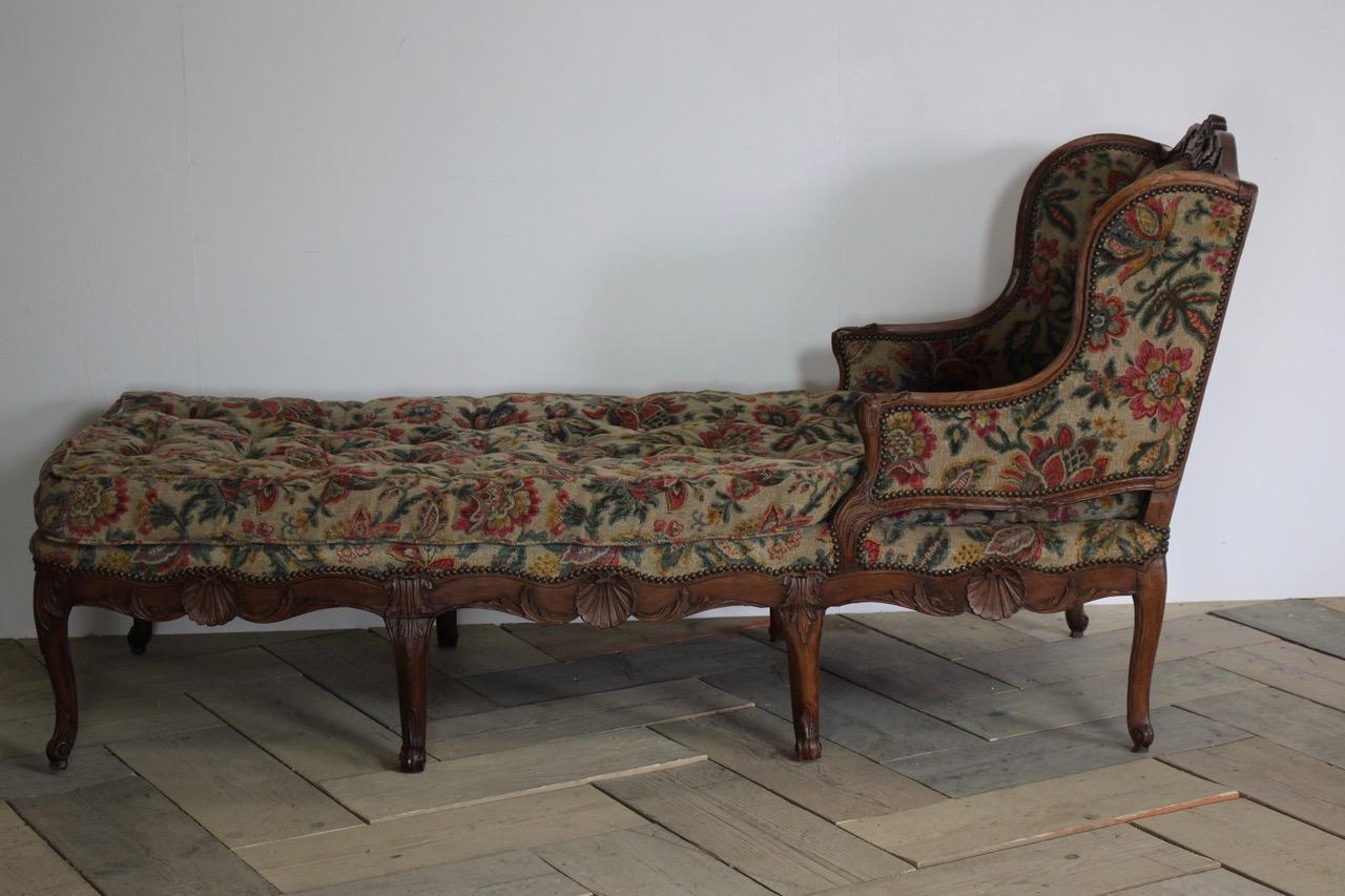 18th Century French Oversized Chaise Longue In Excellent Condition In Gloucestershire, GB