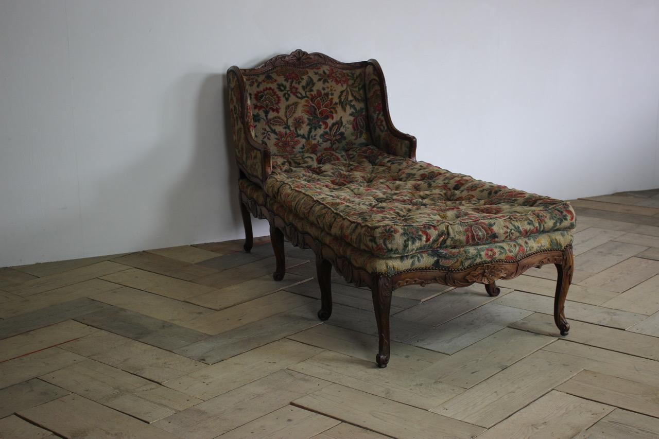 18th Century and Earlier 18th Century French Oversized Chaise Longue