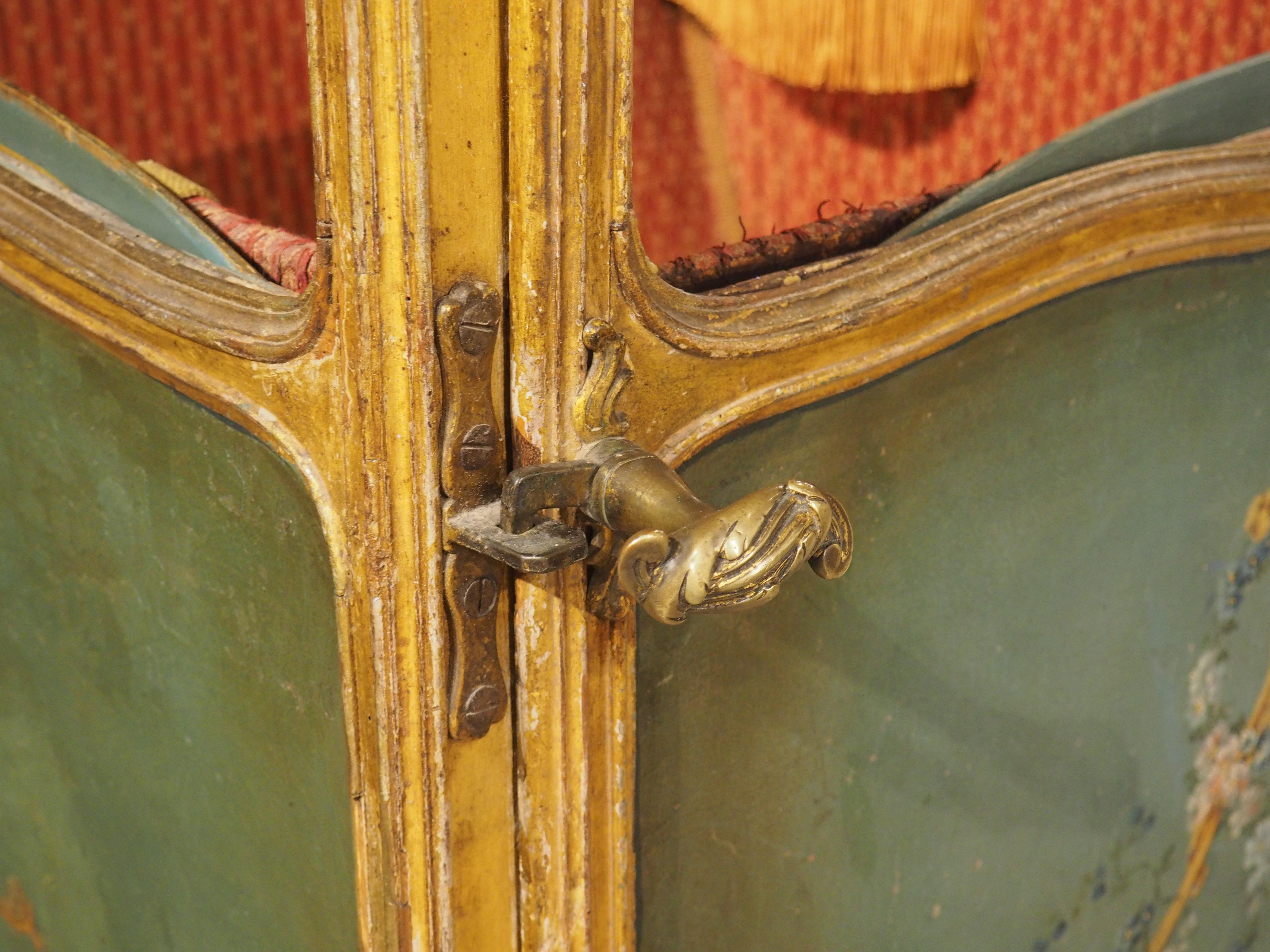 18th Century French Painted and Gilded Chaise à Porteurs, Sedan Chair 5