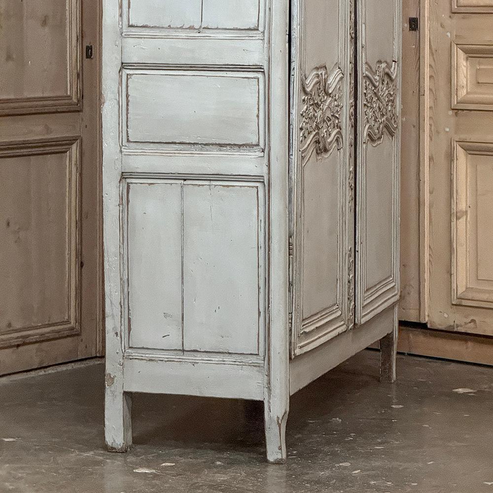 18th Century French Painted Armoire from Normandie For Sale 6
