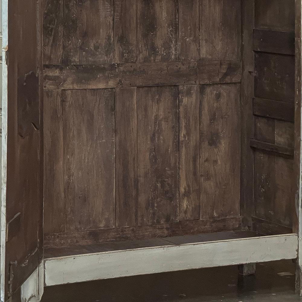 18th Century French Painted Armoire from Normandie For Sale 11