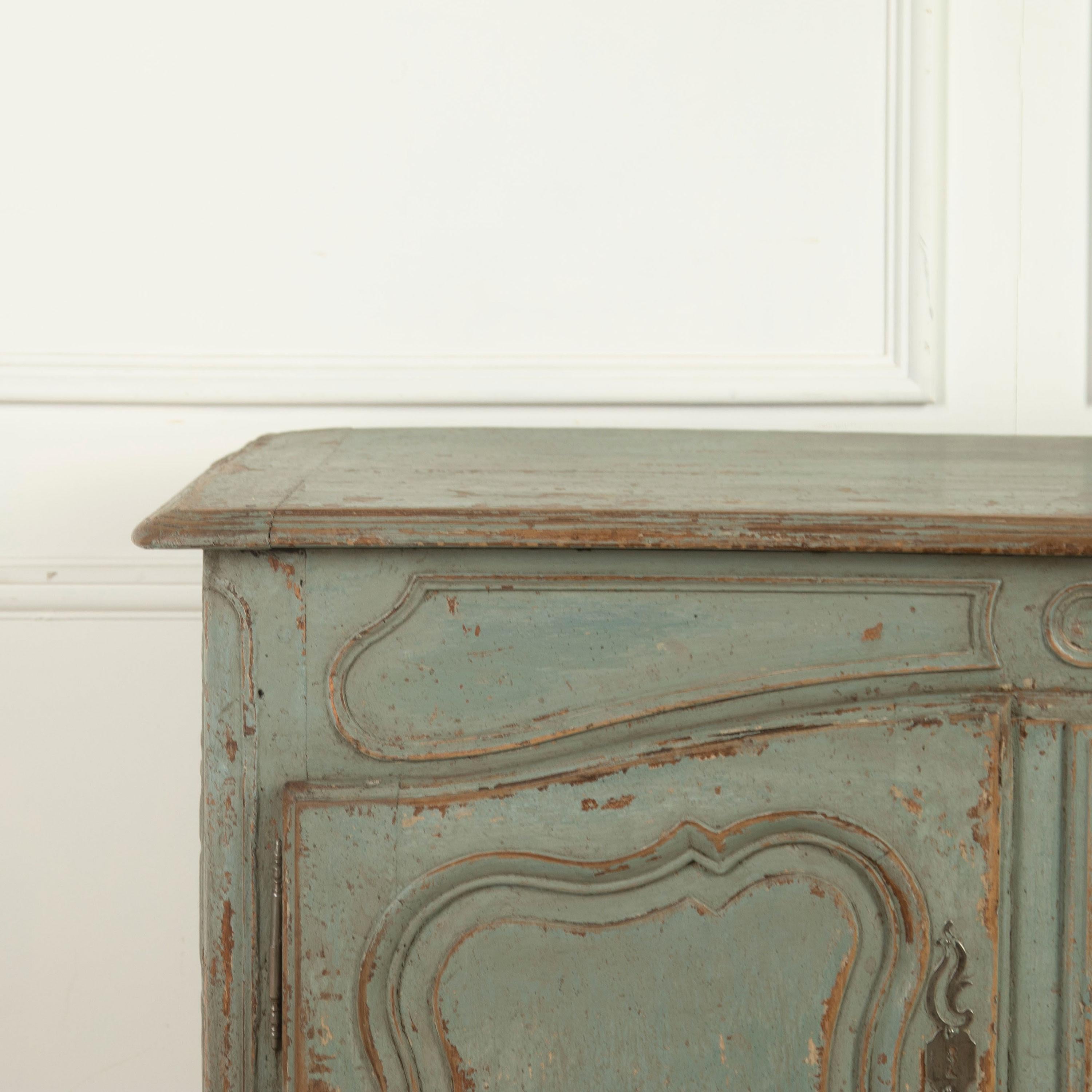 Wood 18th Century French Painted Buffet