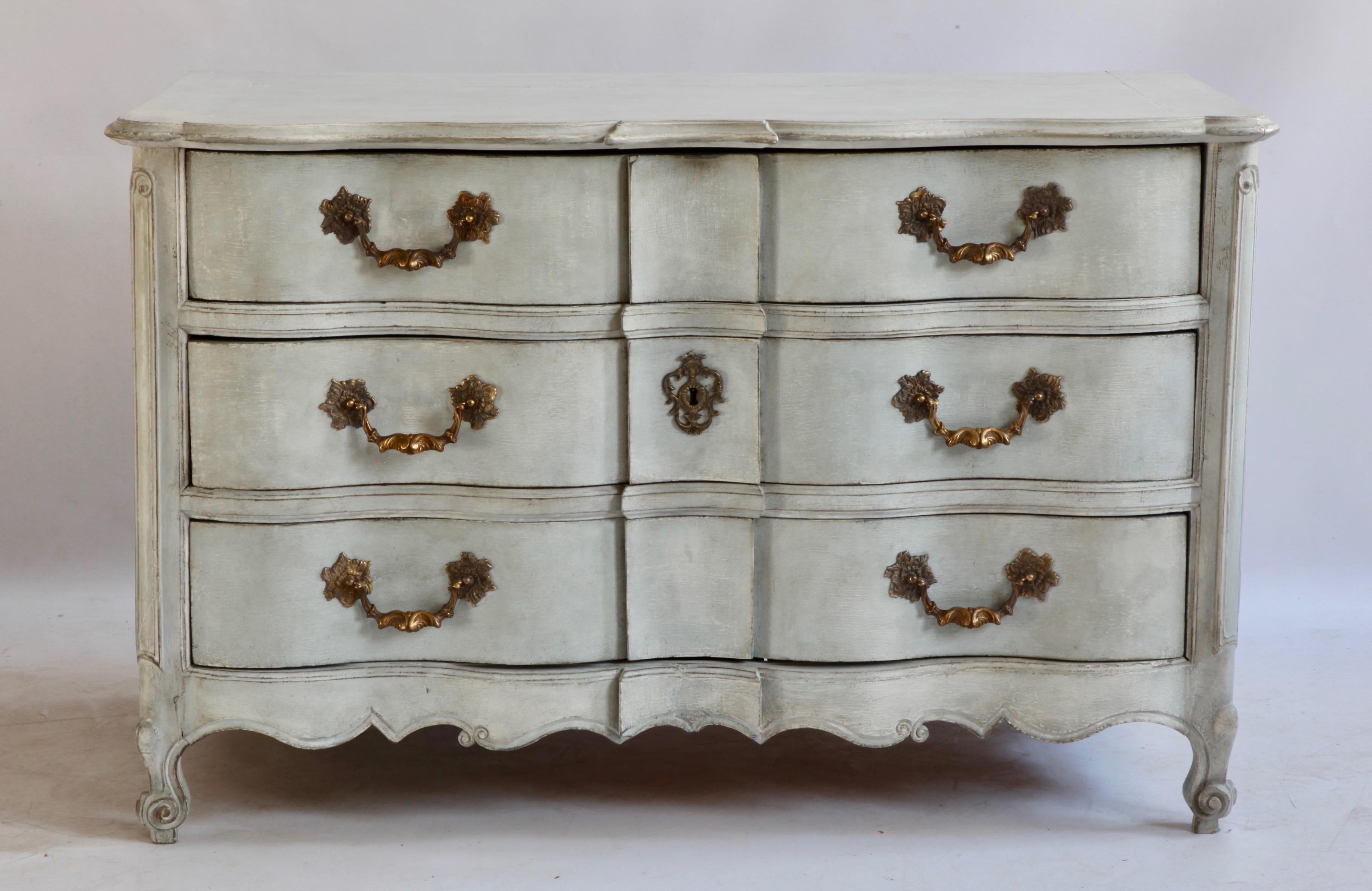 18th Century French Painted Chest of Drawers 1