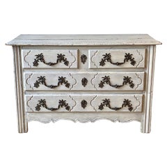 18th Century French Painted Oak Commode