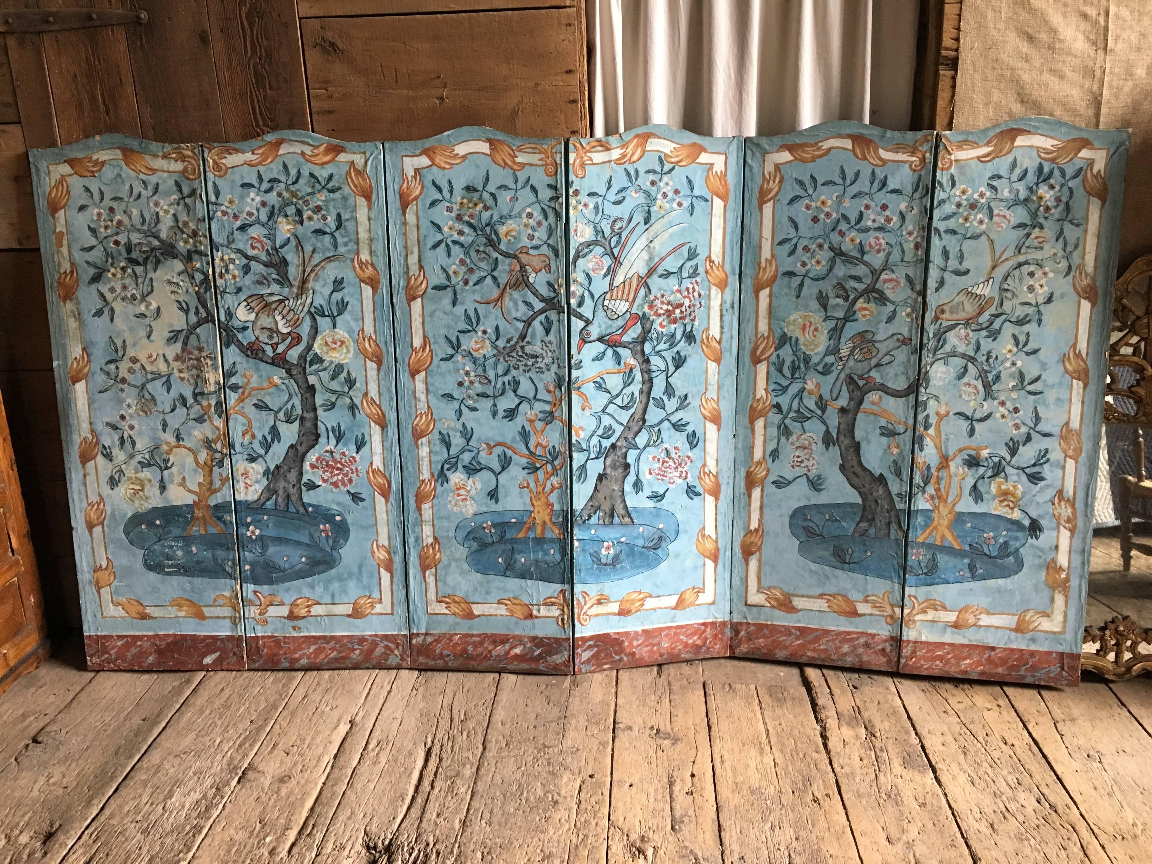 18th Century French Painted Screen 13