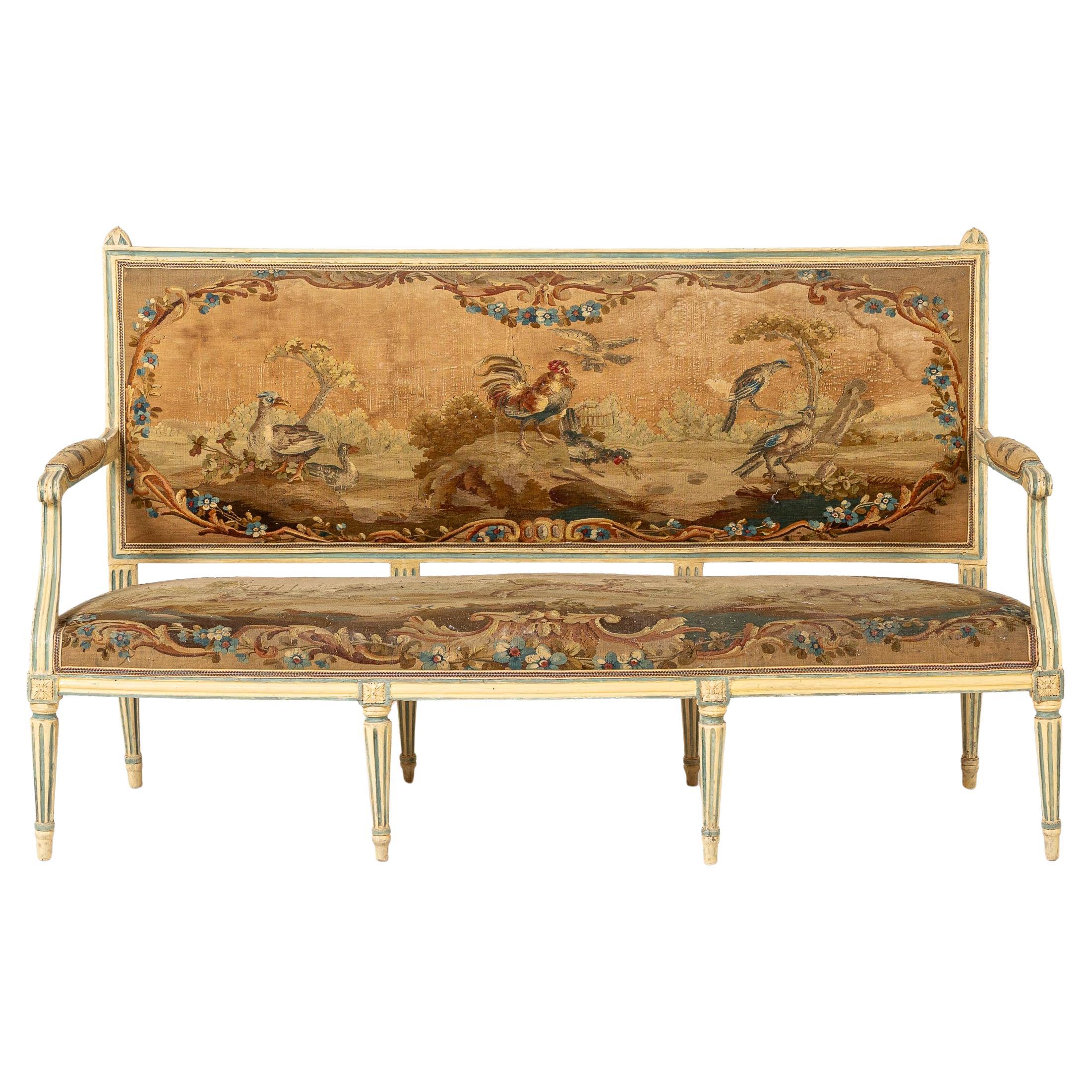 18th Century French Painted Settee