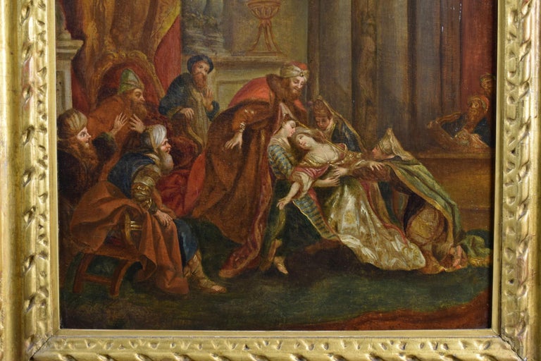 18th Century, French Painting with Esther’s Fainting before Ahasuerus For Sale 1