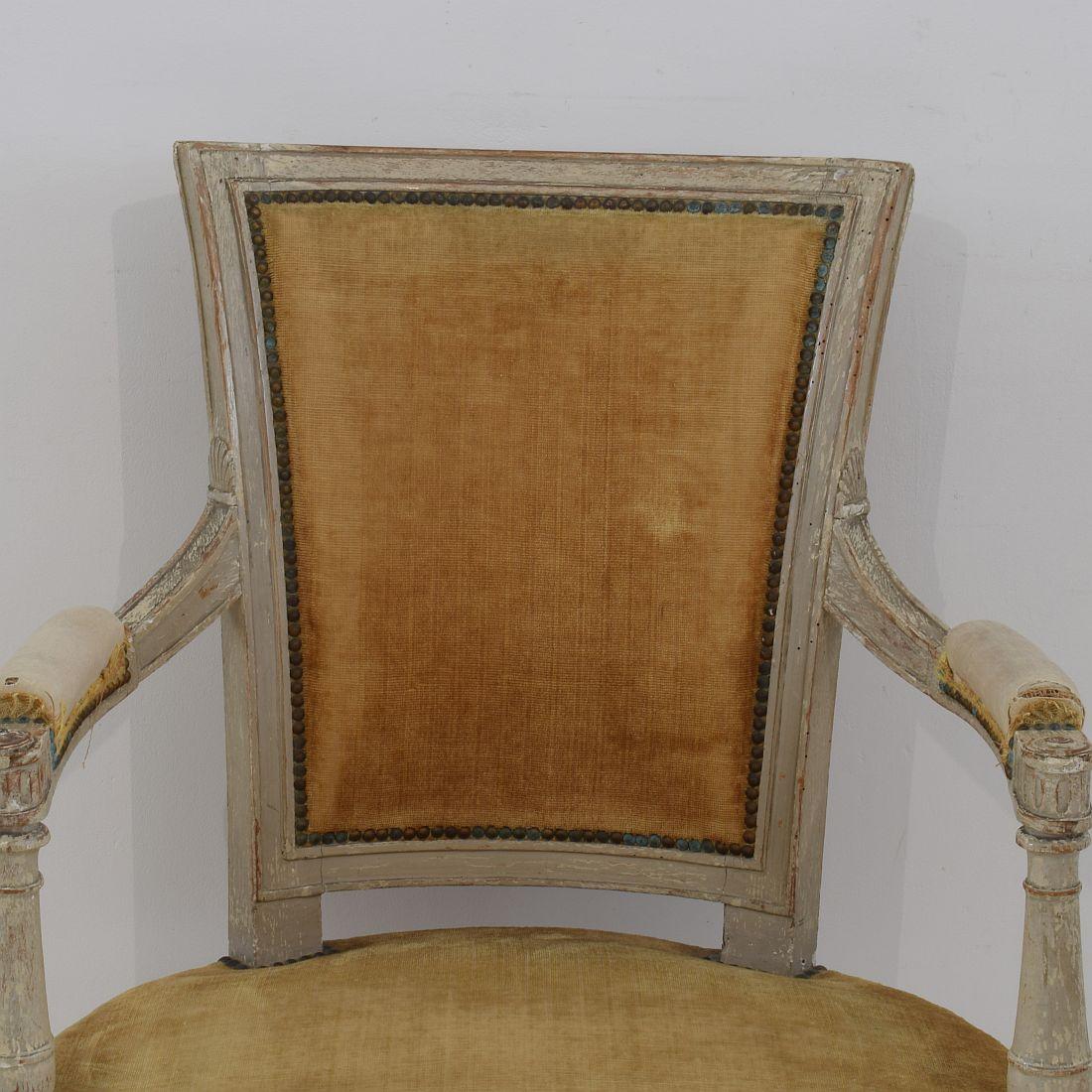 18th Century French Pair of Directoire Chairs 4