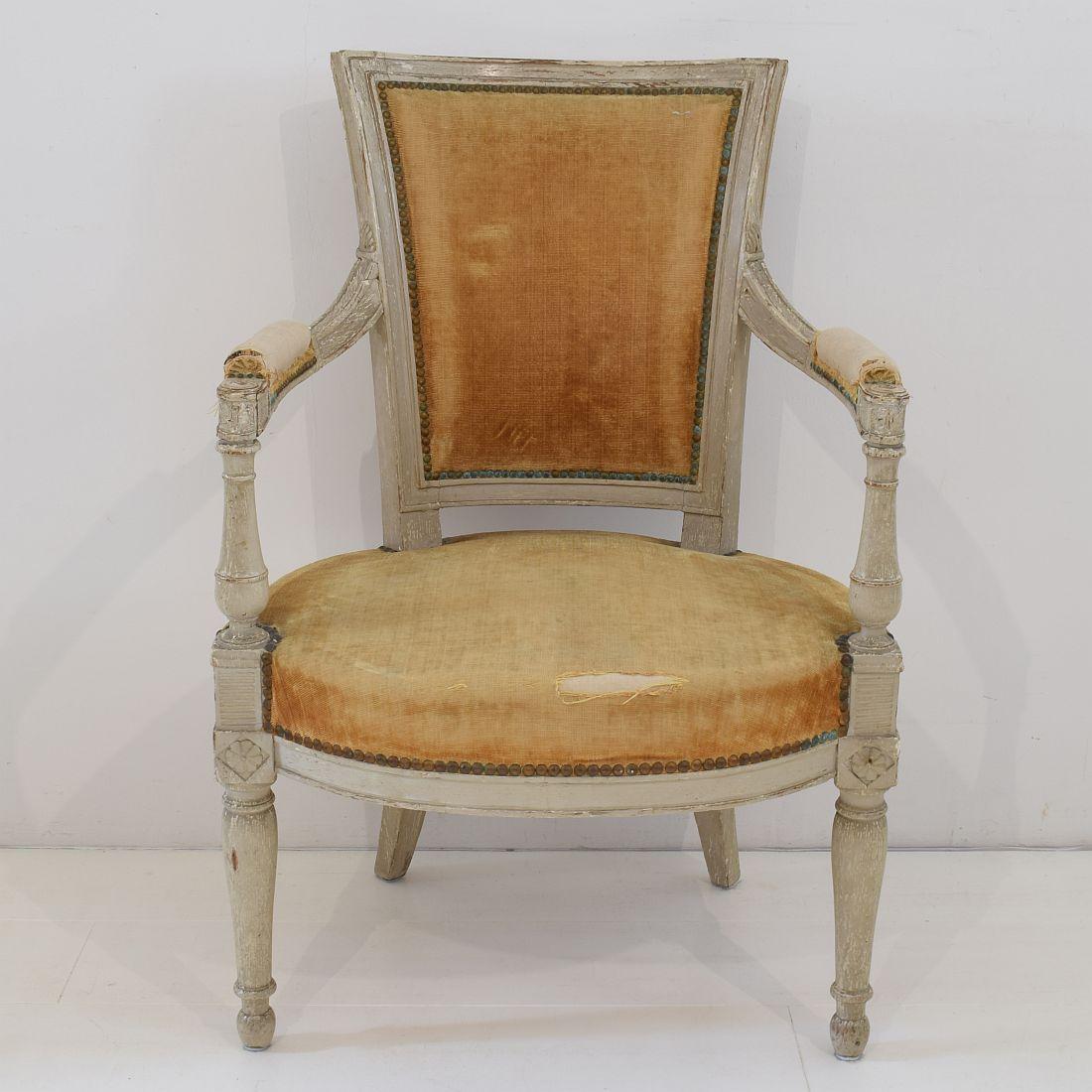 18th Century French Pair of Directoire Chairs 6
