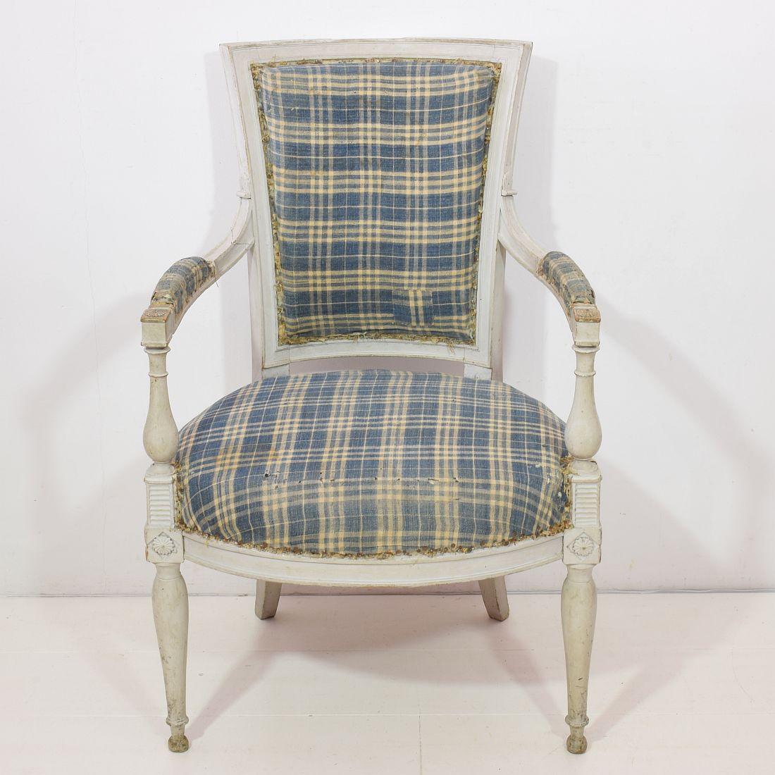 18th Century French Pair of Directoire Chairs 6