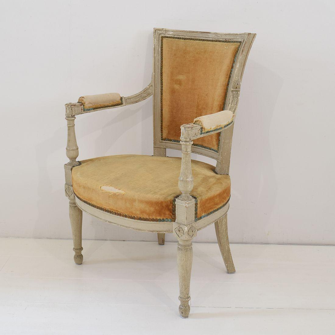 18th Century French Pair of Directoire Chairs 7
