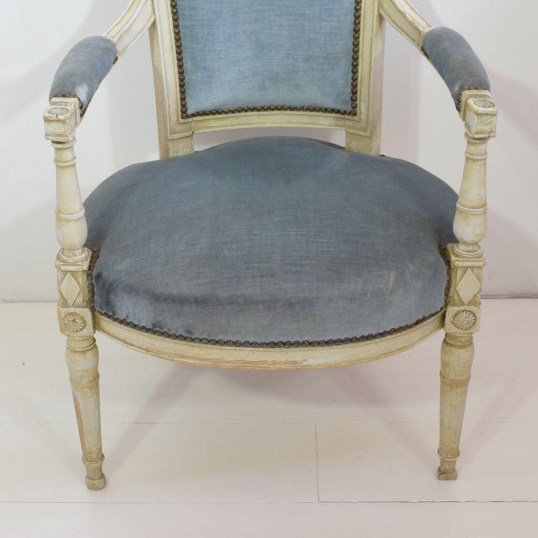 18th Century French Pair of Directoire Chairs 7
