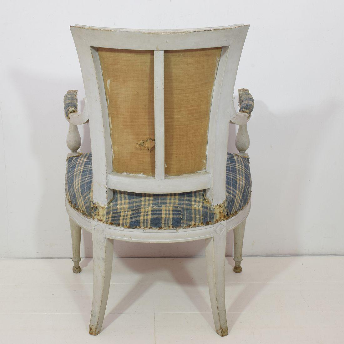 18th Century French Pair of Directoire Chairs 7