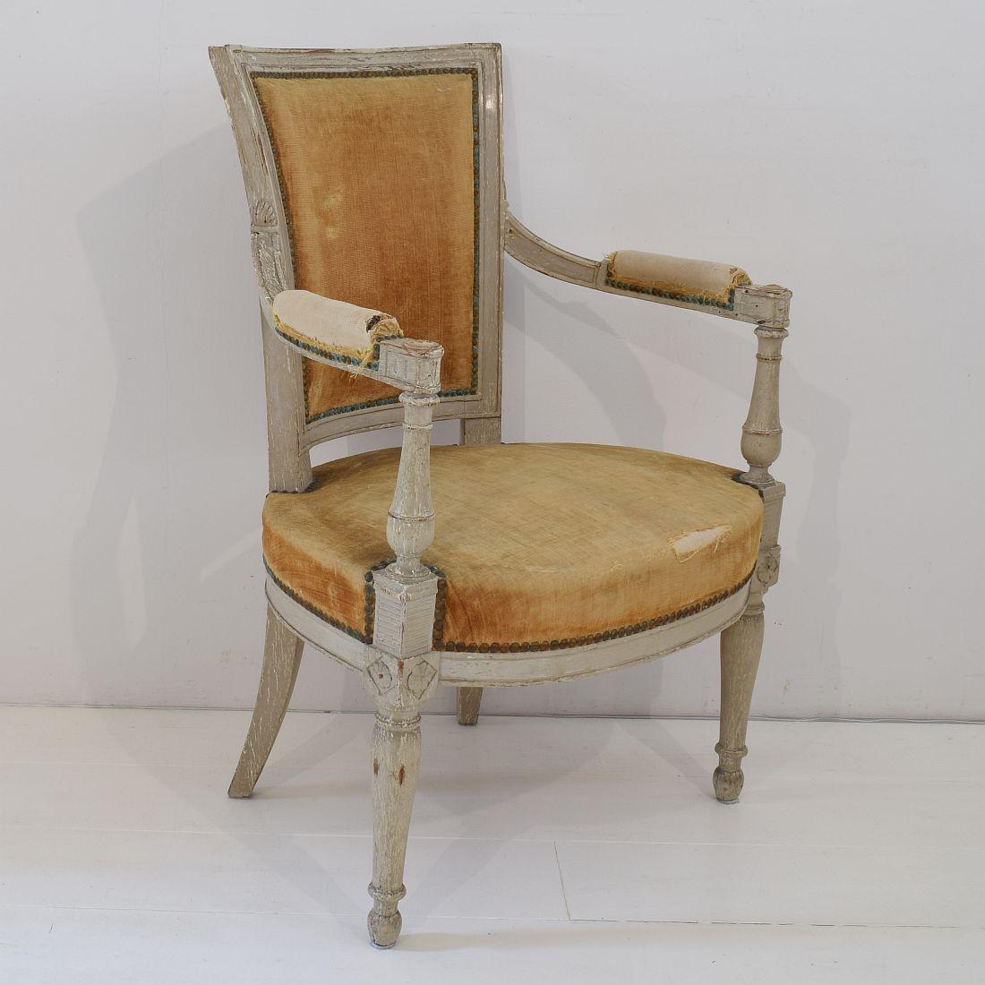 18th Century French Pair of Directoire Chairs 8