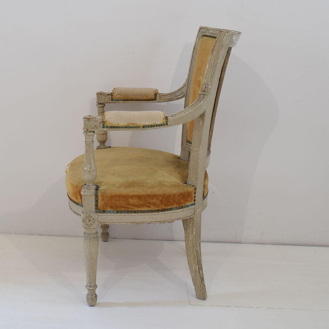18th Century French Pair of Directoire Chairs 11