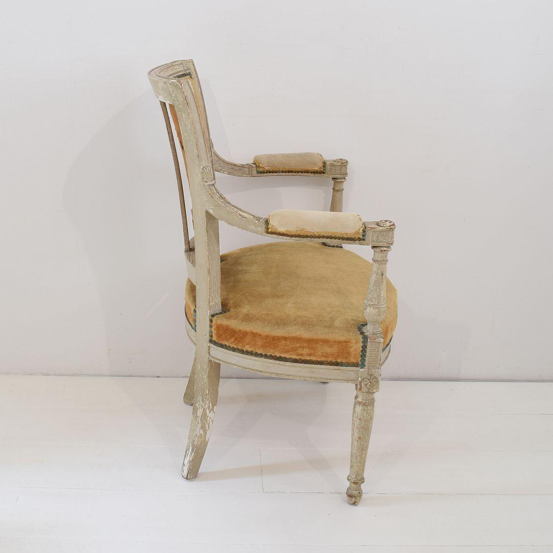 18th Century French Pair of Directoire Chairs 1
