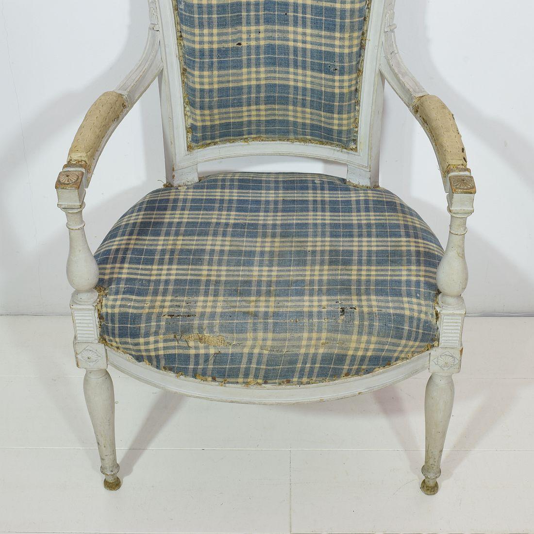 18th Century French Pair of Directoire Chairs 3