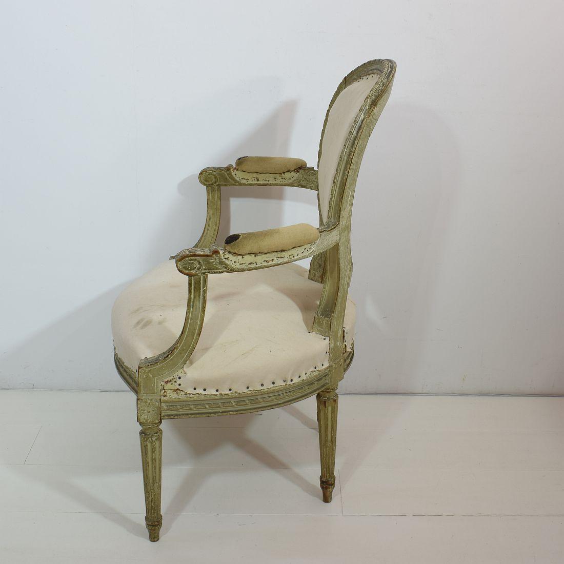 18th Century French Pair of Louis XVI Chairs 6