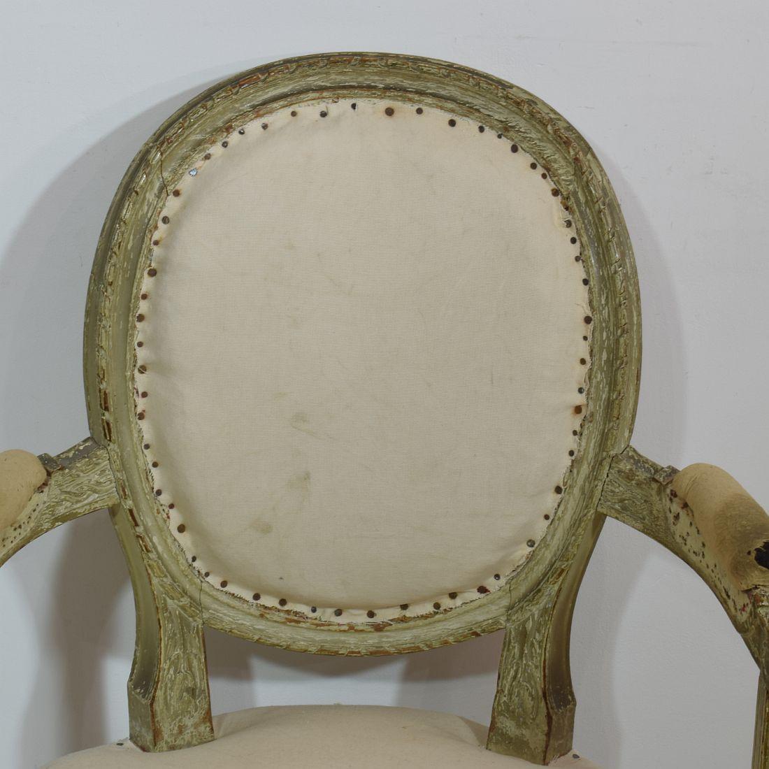 18th Century French Pair of Louis XVI Chairs 7