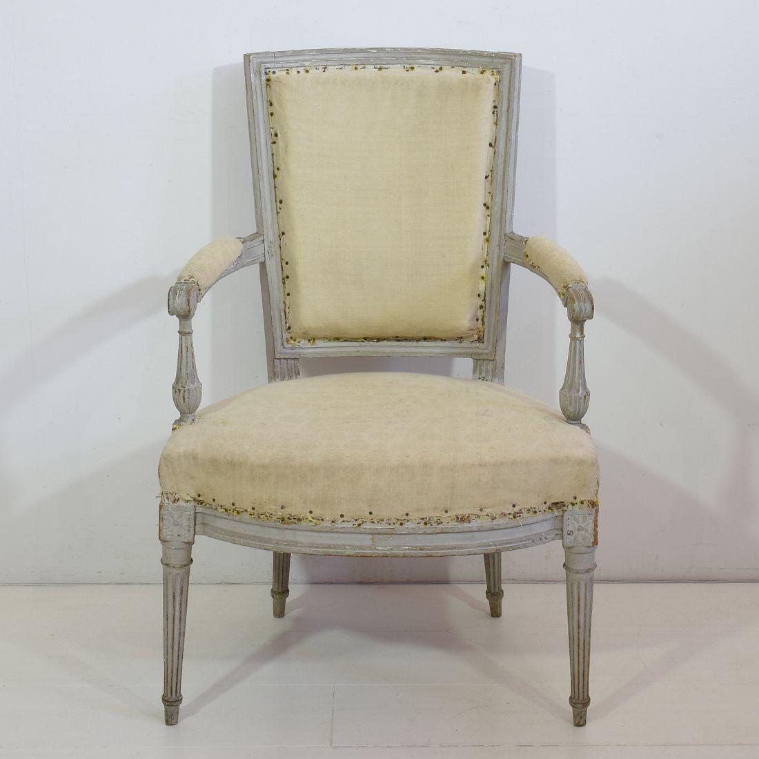 18th Century French Pair of Louis XVI Chairs 6