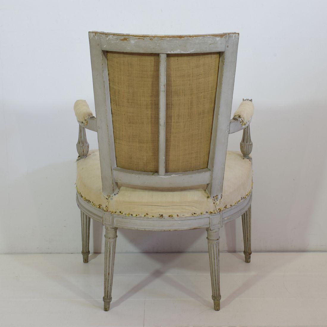 18th Century French Pair of Louis XVI Chairs 7