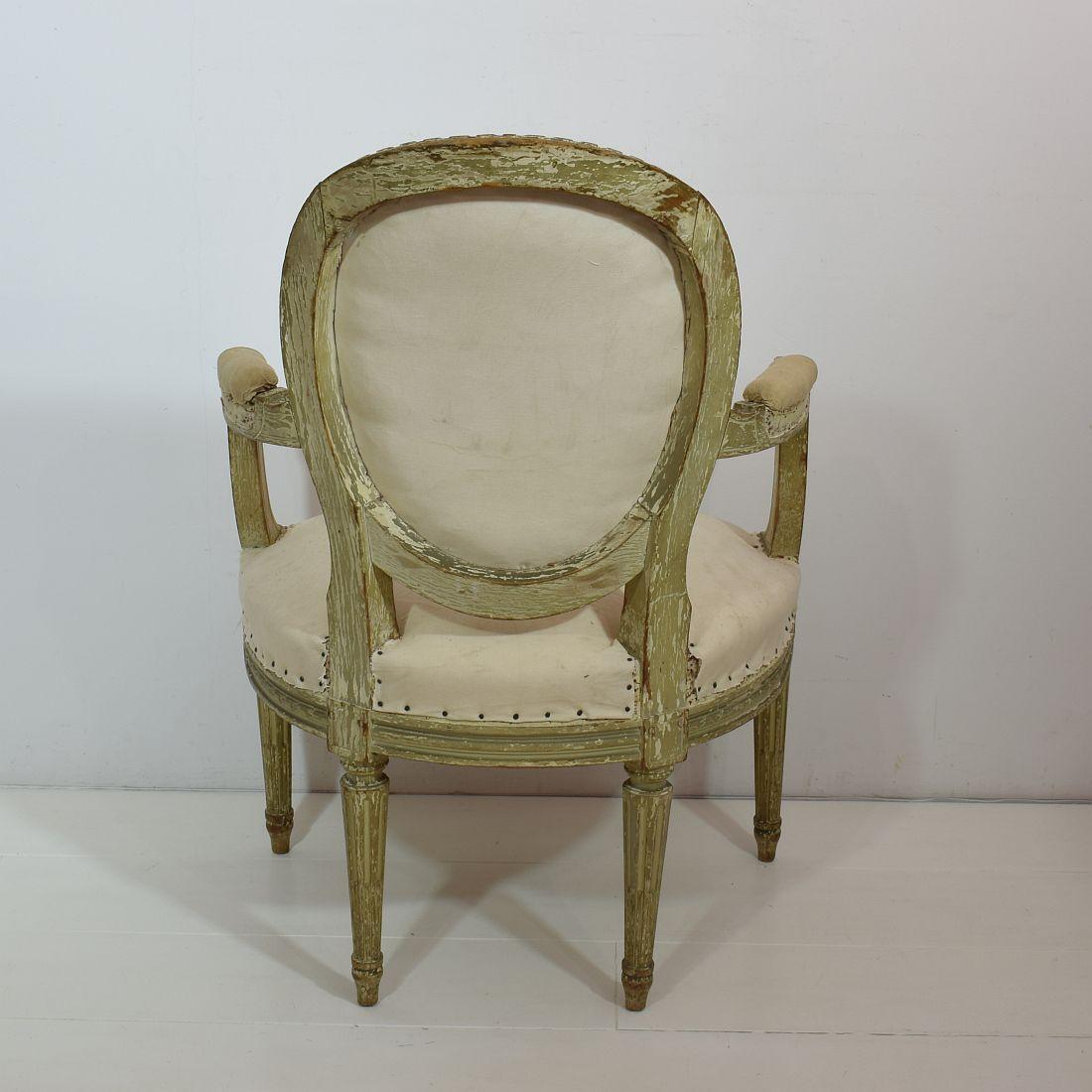 Wood 18th Century French Pair of Louis XVI Chairs