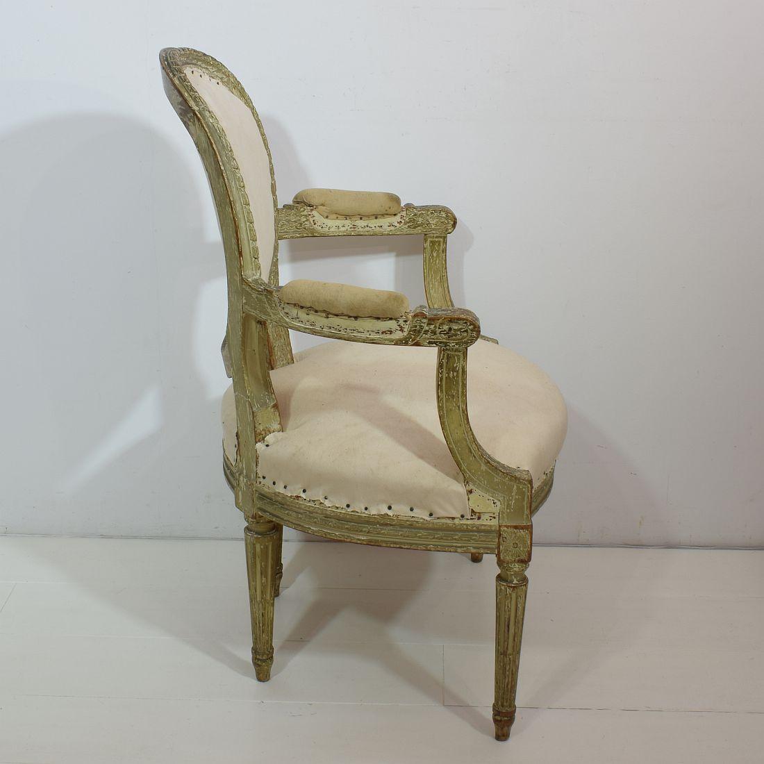 18th Century French Pair of Louis XVI Chairs 1